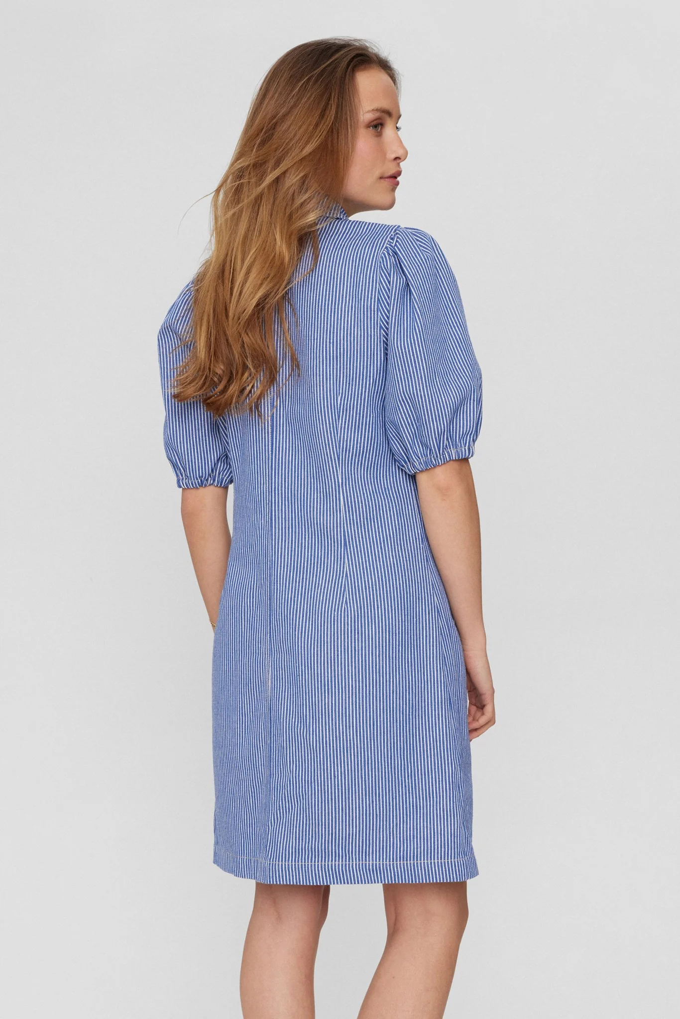 NUPERNILLE DRESS  - Medium Blue Denim - Image 2