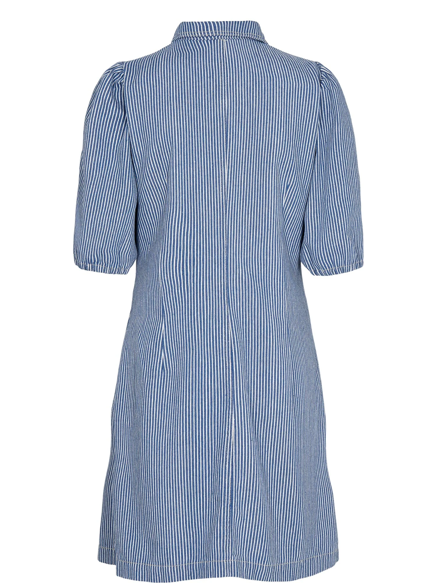 NUPERNILLE DRESS - Medium Blue Denim - Image 2