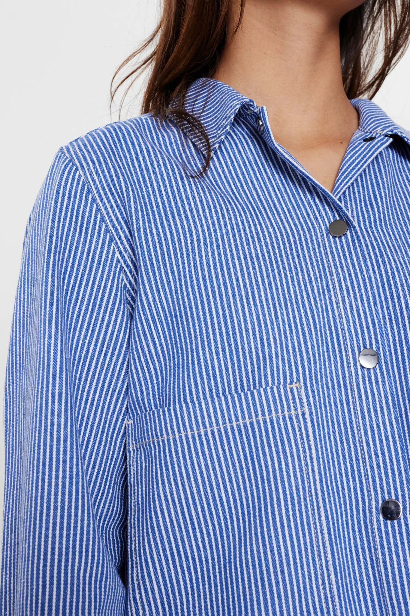 NUPERNILLE SHIRT JACKET - Medium Blue Denim - Image 3