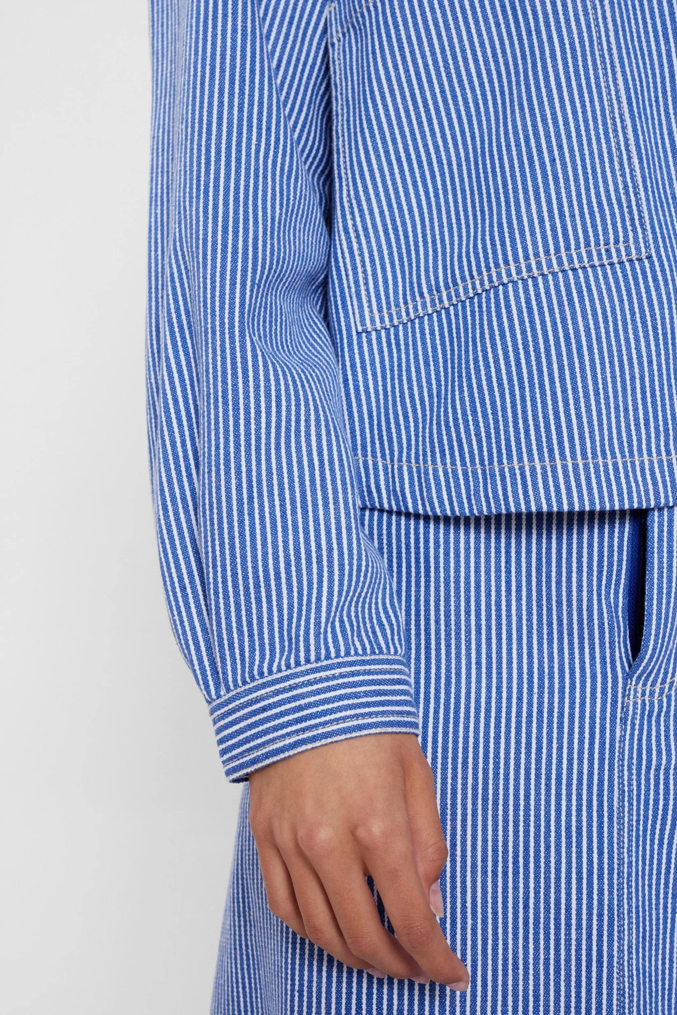 NUPERNILLE SHIRT JACKET - Medium Blue Denim - Image 4