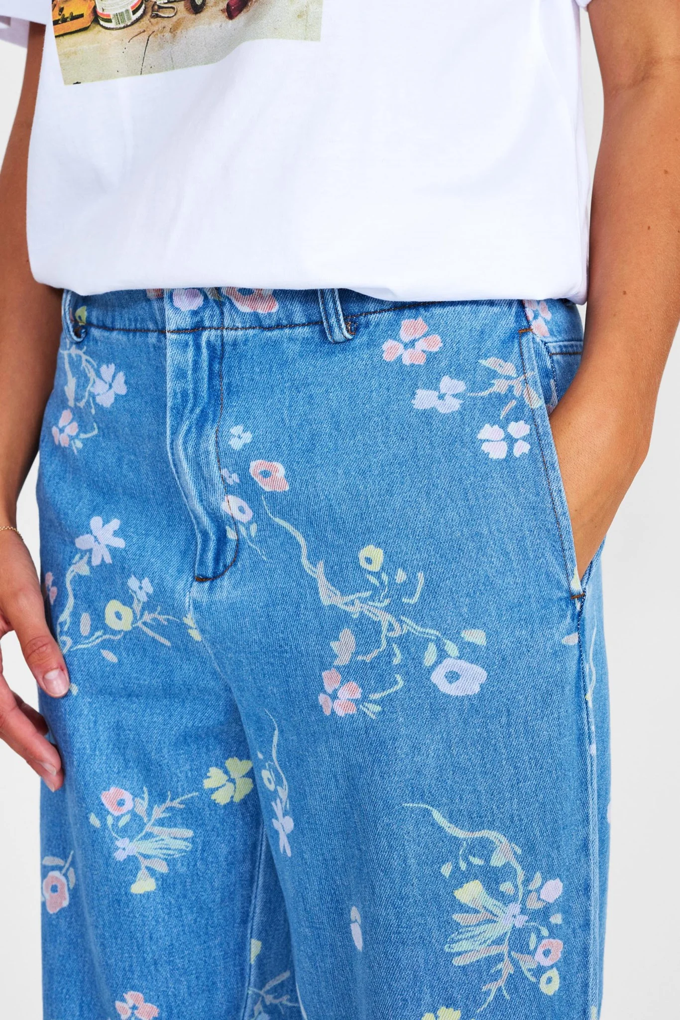 NUPETRA PANTS - Light Blue Denim - Image 4