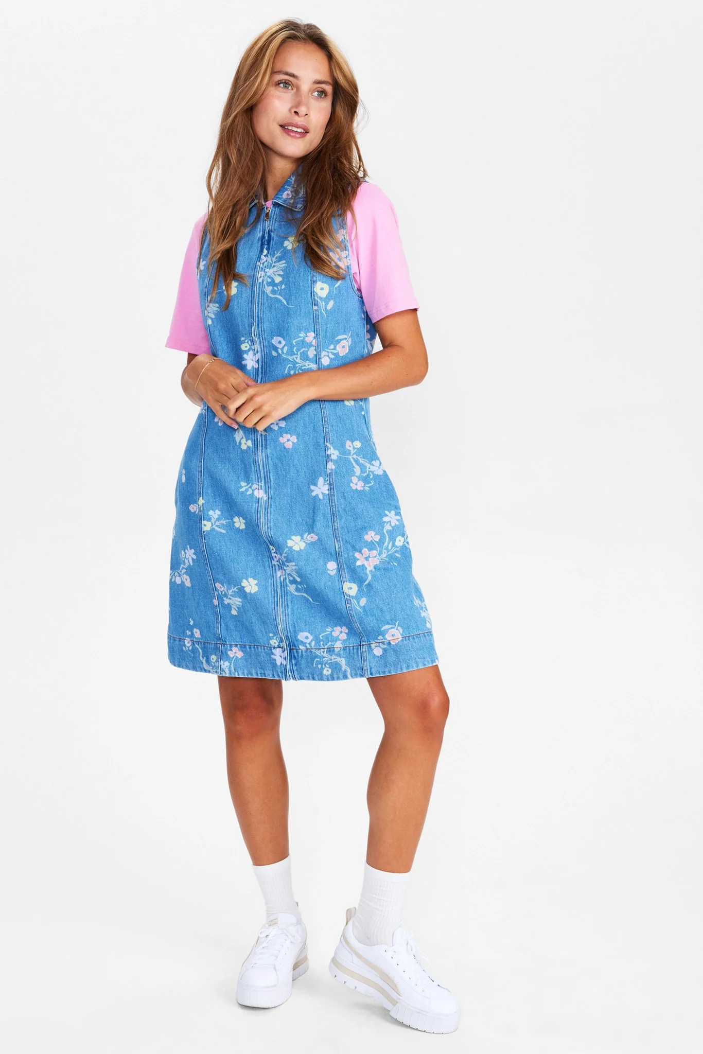 NUPETRA SL DRESS - Light Blue Denim - Image 3