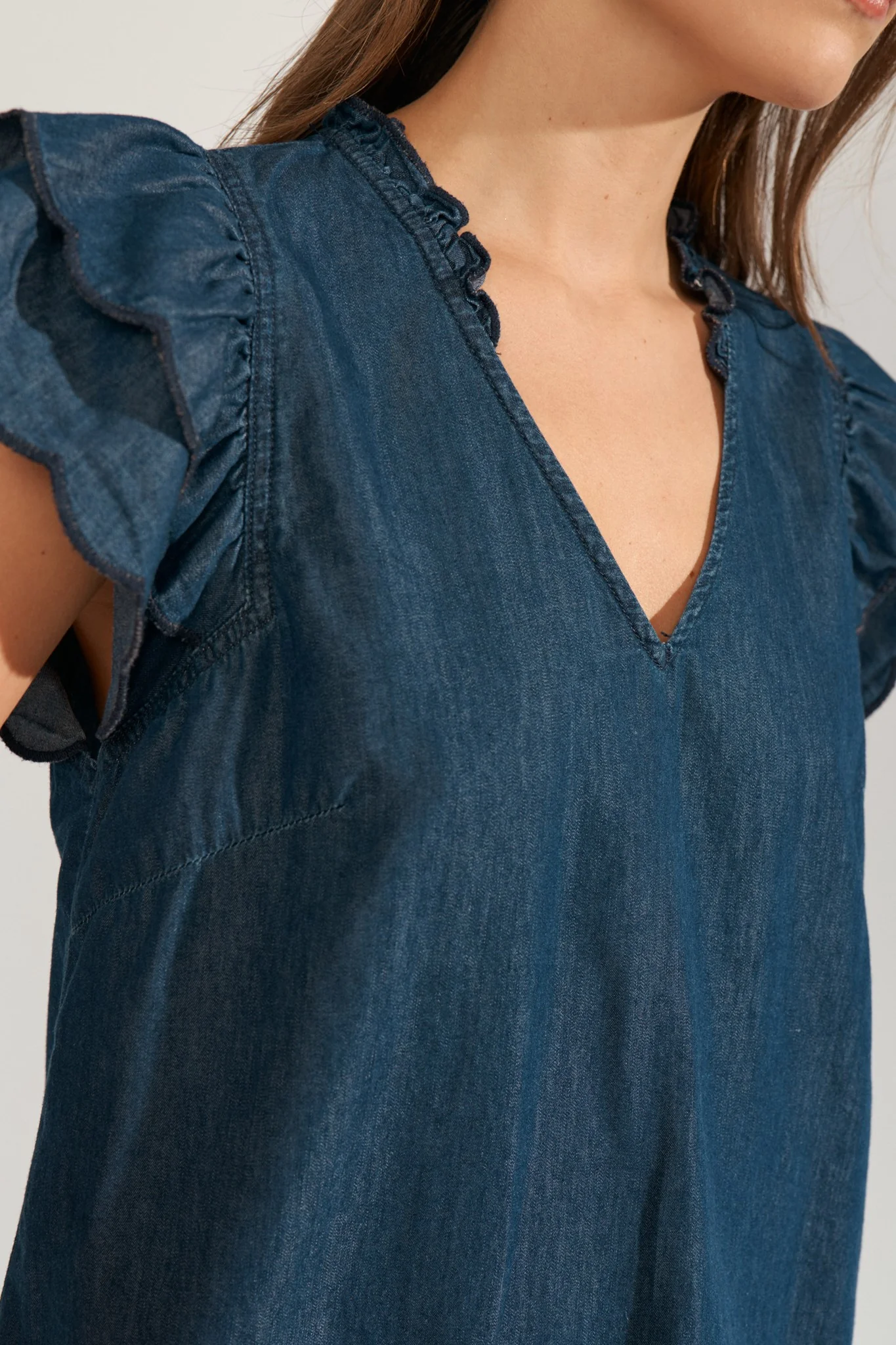 NUPHILLY TOP - Dark Blue Denim - Image 4