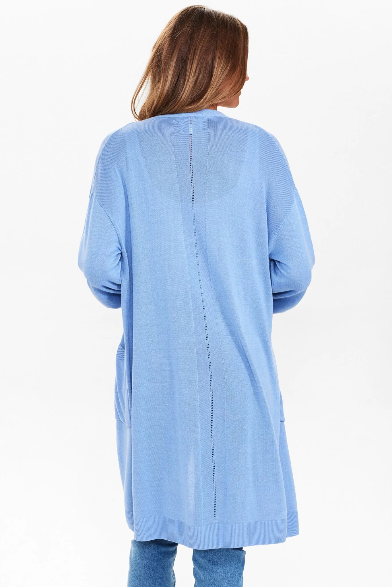 NUPIANY LONG CARDIGAN - NOOS - Bel Air Blue - Image 2