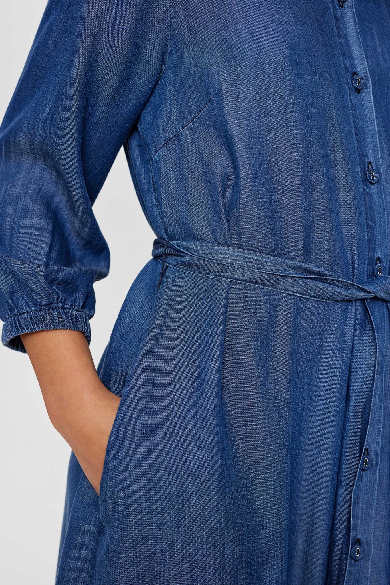 NUPILEASKI DRESS  - Dark Blue Denim - Image 5