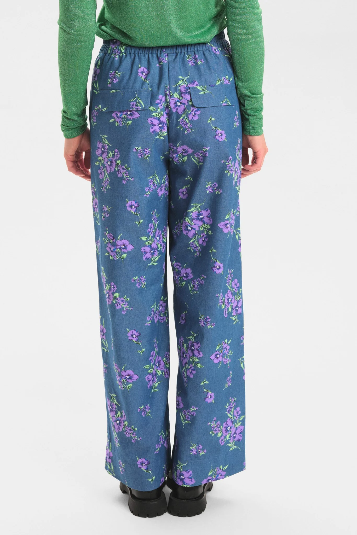 NUPINA PANTS - Medium Blue Denim - Image 2