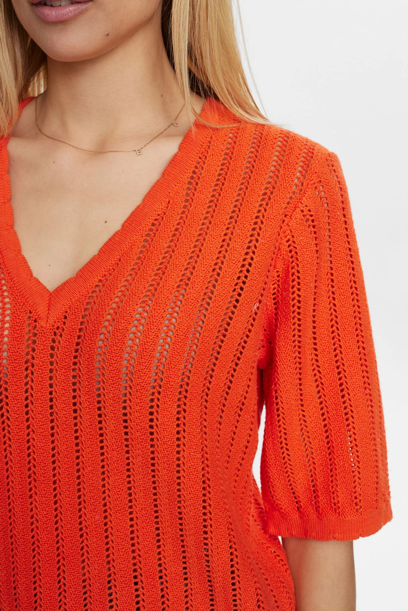 NUPOELLE SS PULLOVER - Cherry Tomato - Image 4