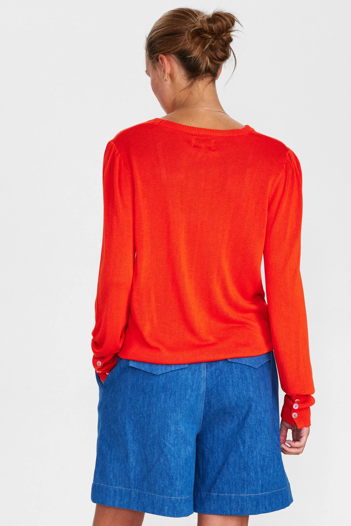 NUPOLLY KNIT PULLOVER - Cherry Tomato - Image 2