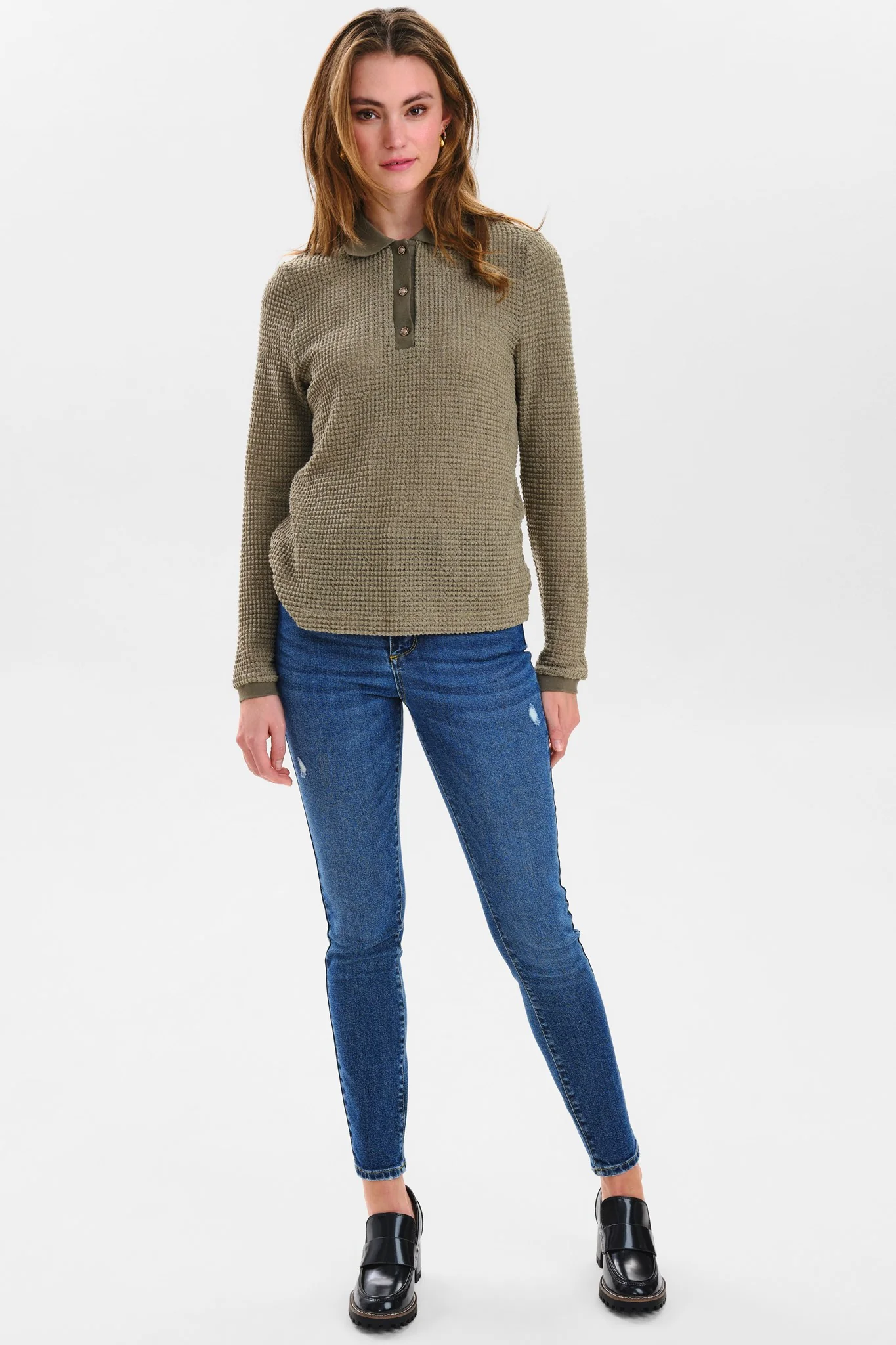 NUPOLO TEE L/S - Deep Lichen Green - Image 3