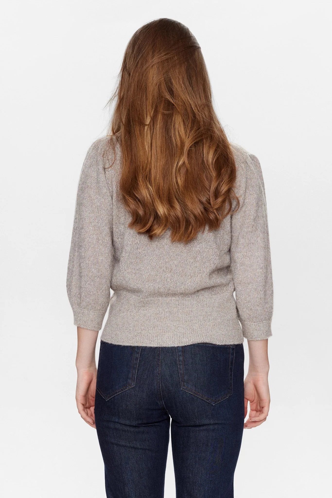 NURIETTA LUREX SS PULLOVER - Sun Kiss - Image 2