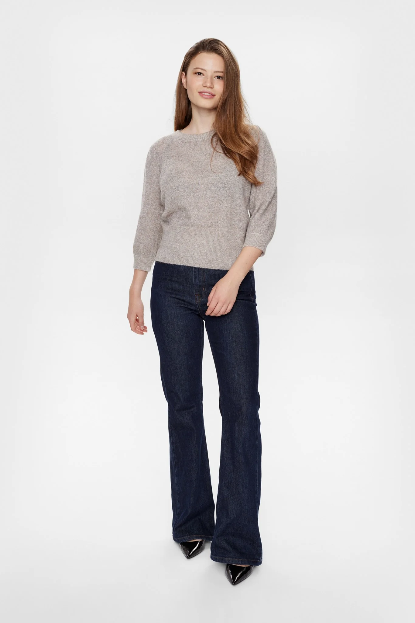 NURIETTA LUREX SS PULLOVER - Sun Kiss - Image 3