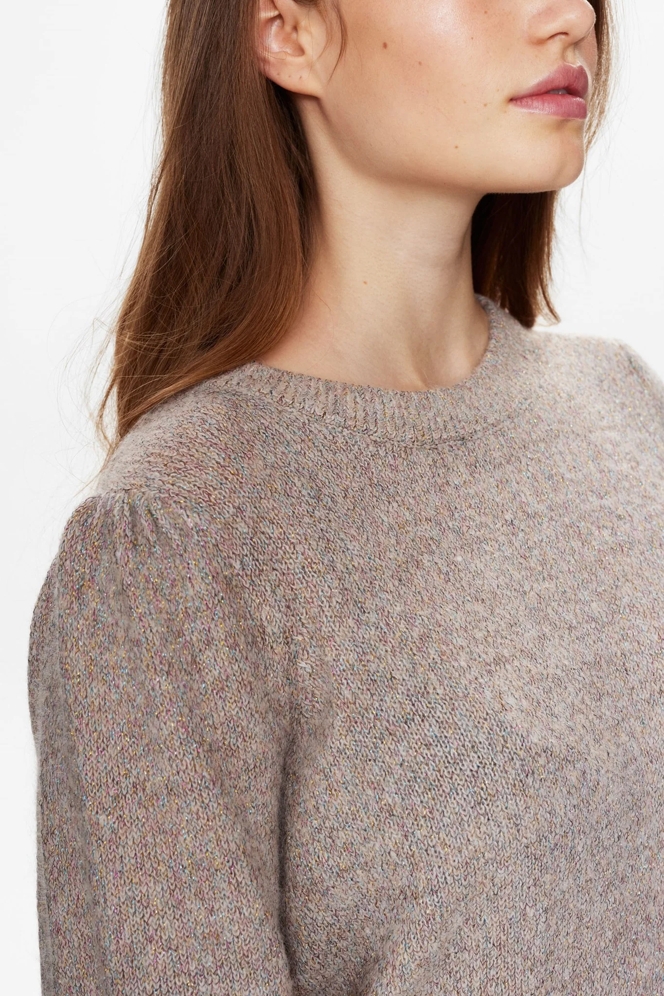NURIETTA LUREX SS PULLOVER - Sun Kiss - Image 4