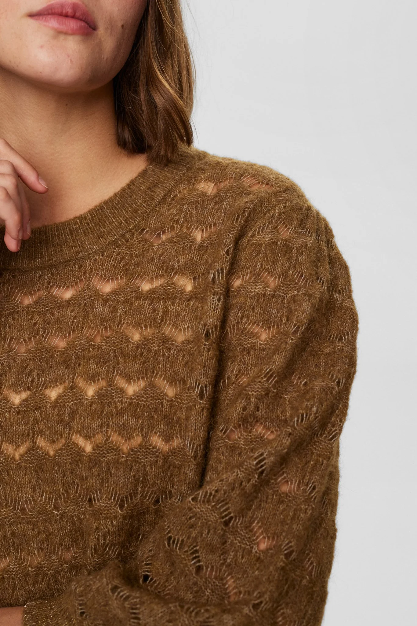 NURIETTA POINTELLE PULLOVER  - Kangaroo - Image 5