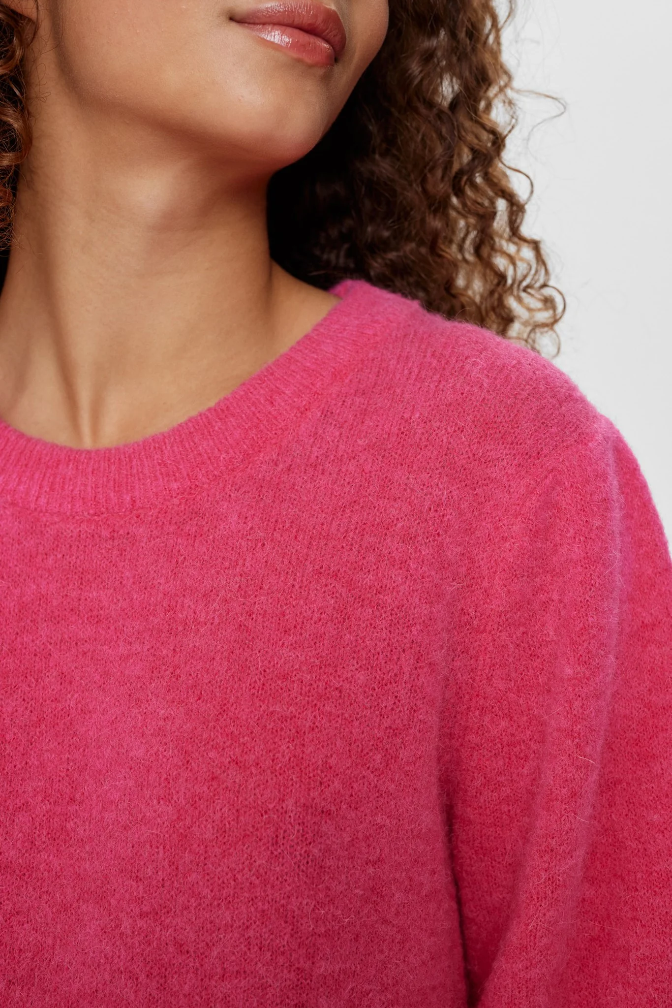 NURIETTA SS PULLOVER - Raspberry Sorbet - Image 4