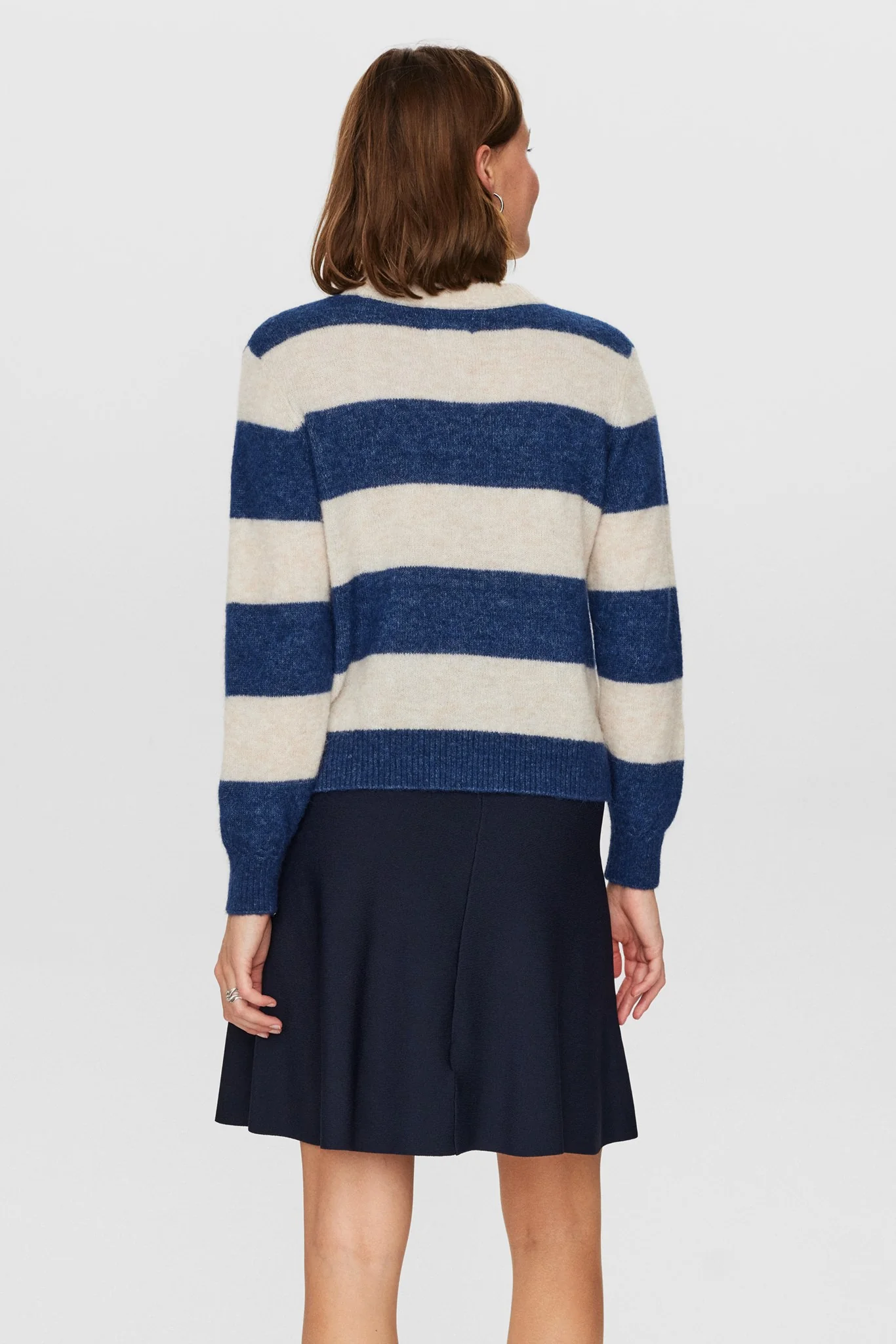 NURIETTE BIG STRIPE PULLOVER - Dress Blues - Image 2