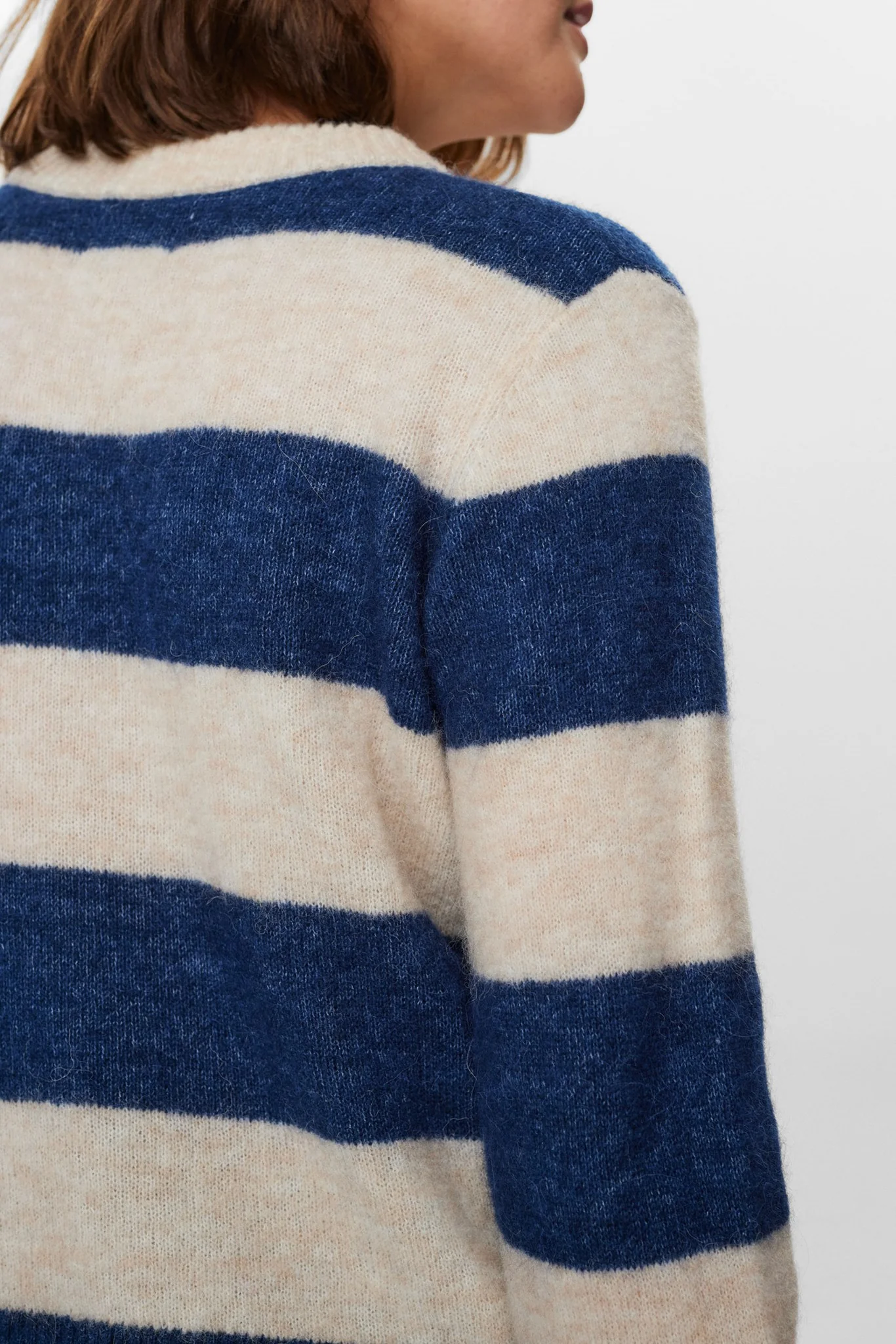 NURIETTE BIG STRIPE PULLOVER - Dress Blues - Image 4