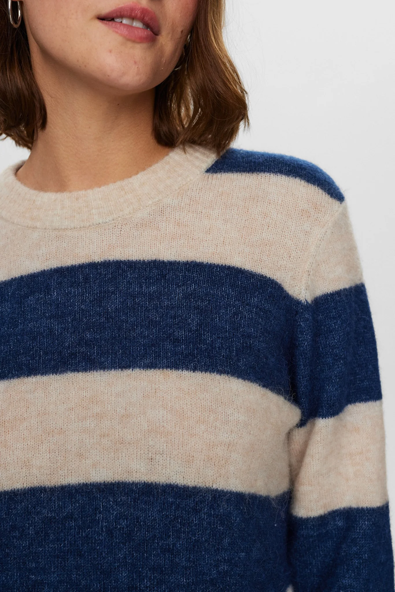 NURIETTE BIG STRIPE PULLOVER - Dress Blues - Image 5