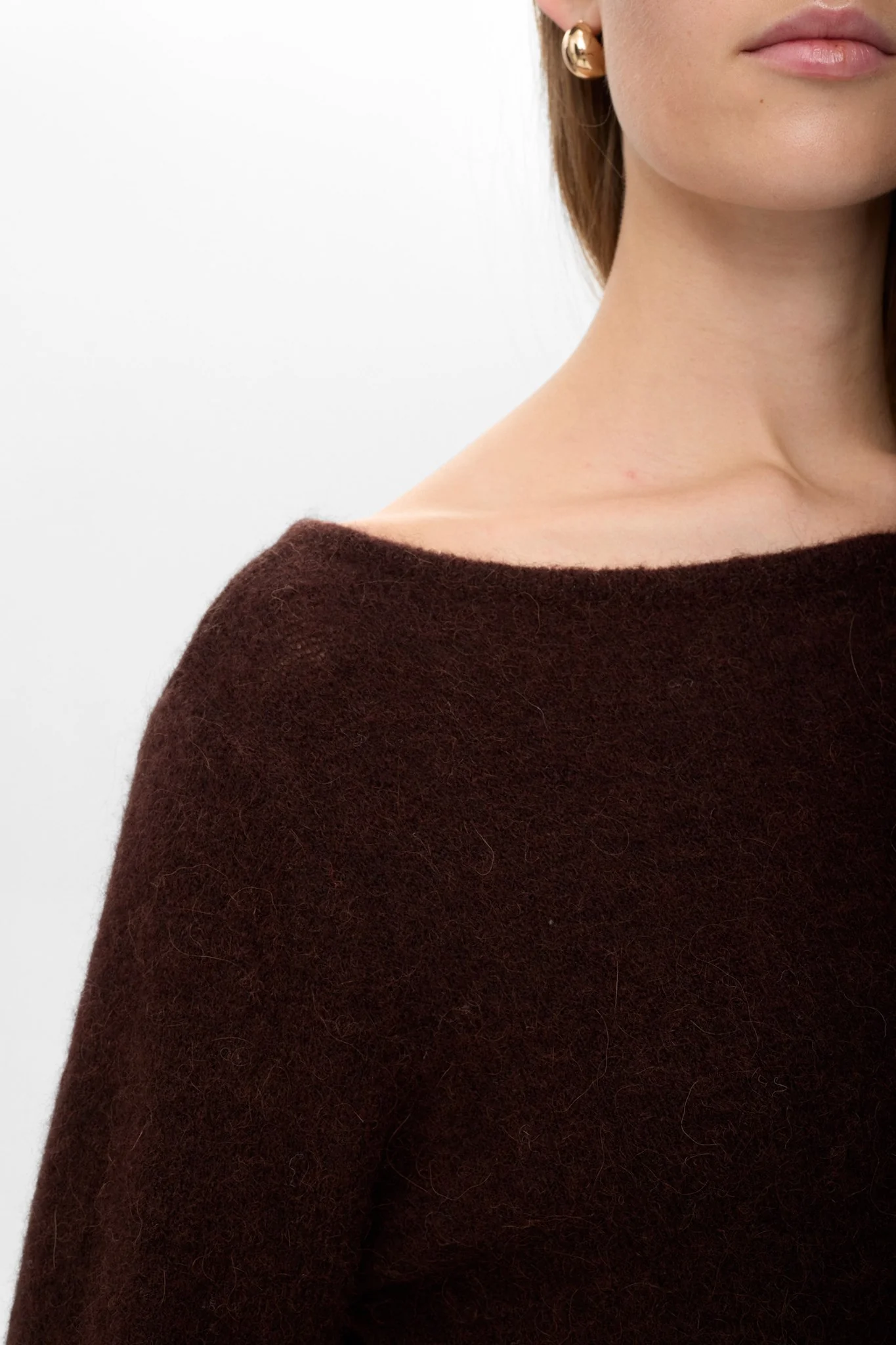NURIETTE BOATNECK DRESS - Black Coffee - Image 4