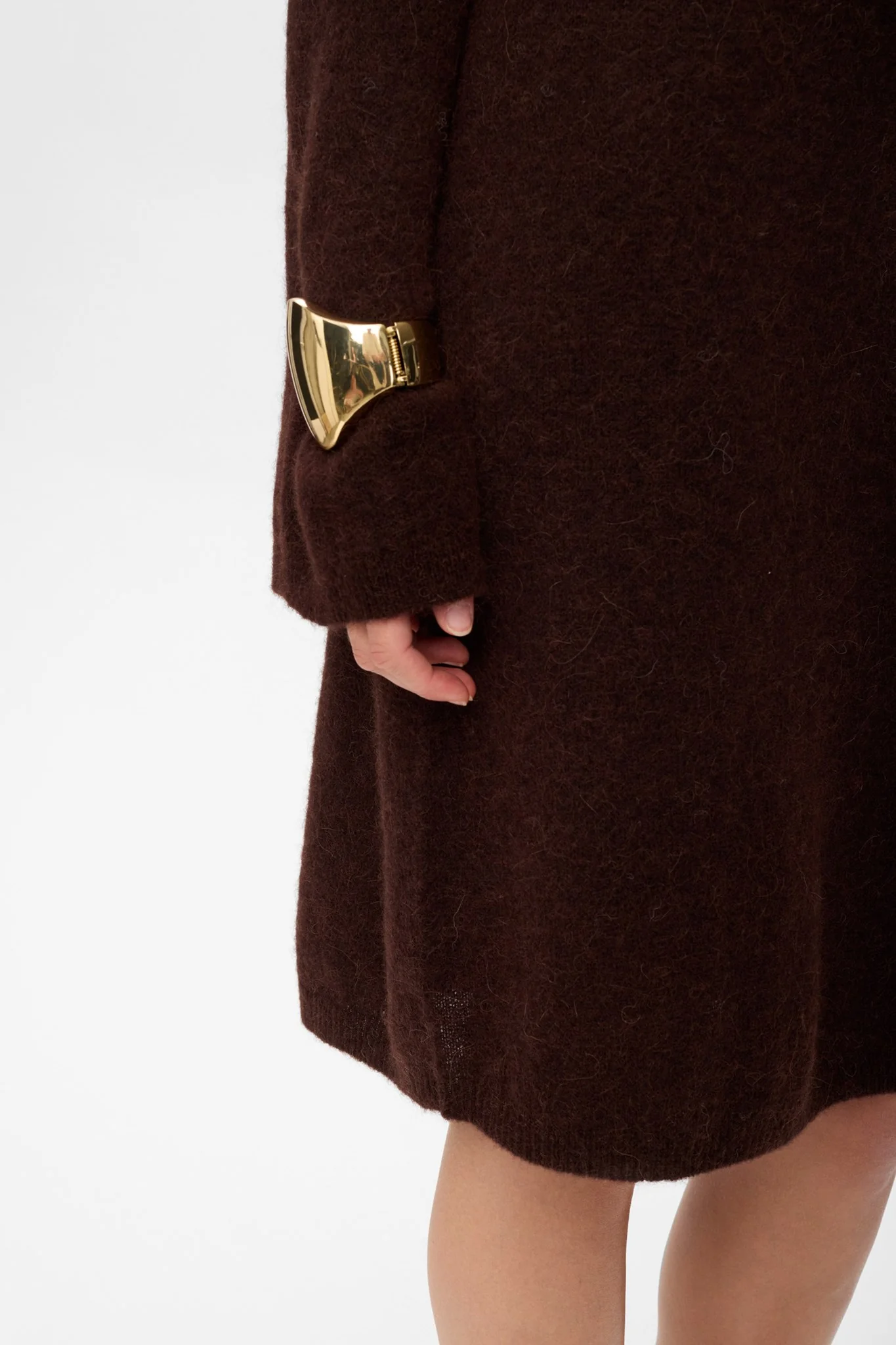 NURIETTE BOATNECK DRESS - Black Coffee - Image 5