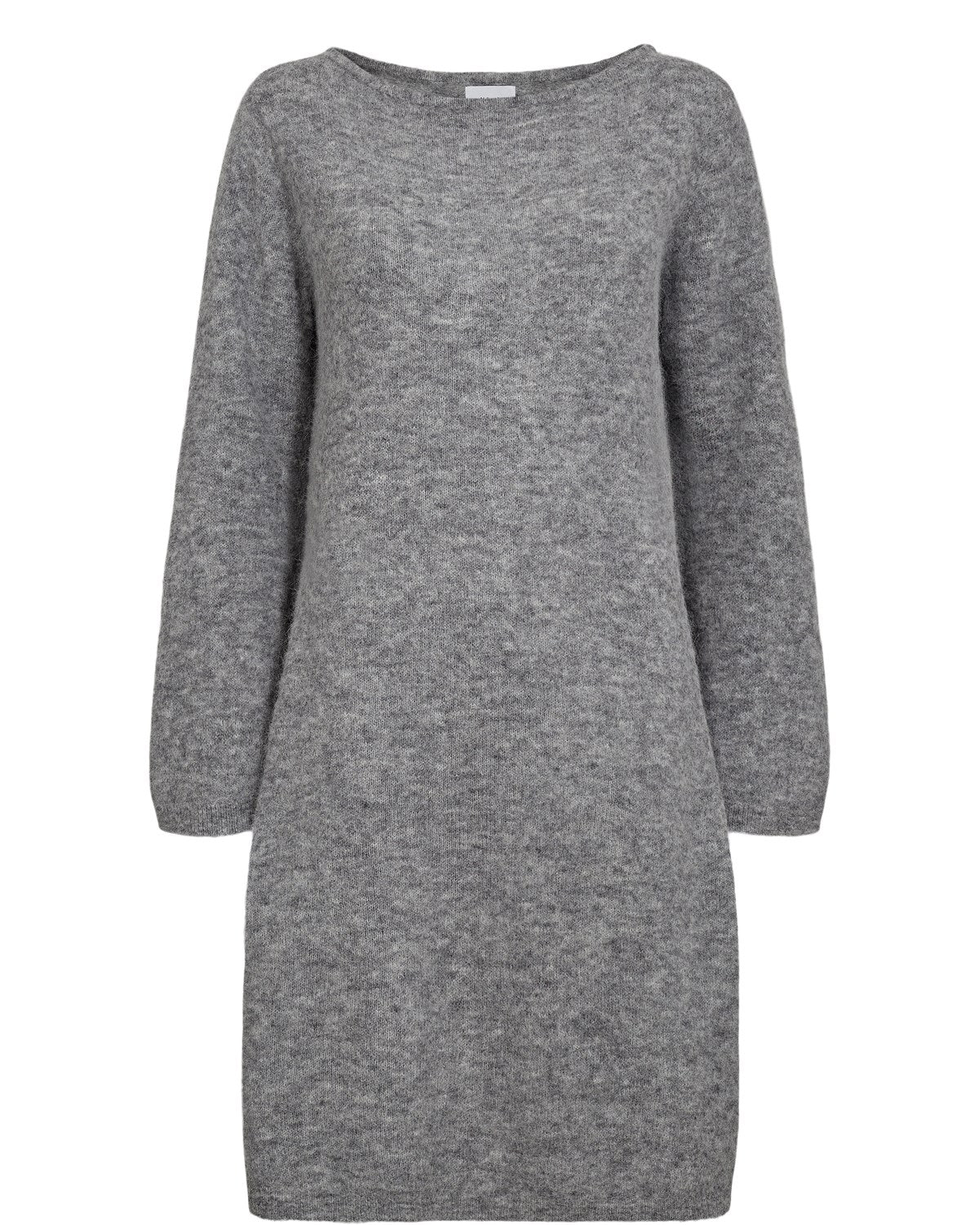 NURIETTE BOATNECK DRESS - Medium Grey mel - Image 6