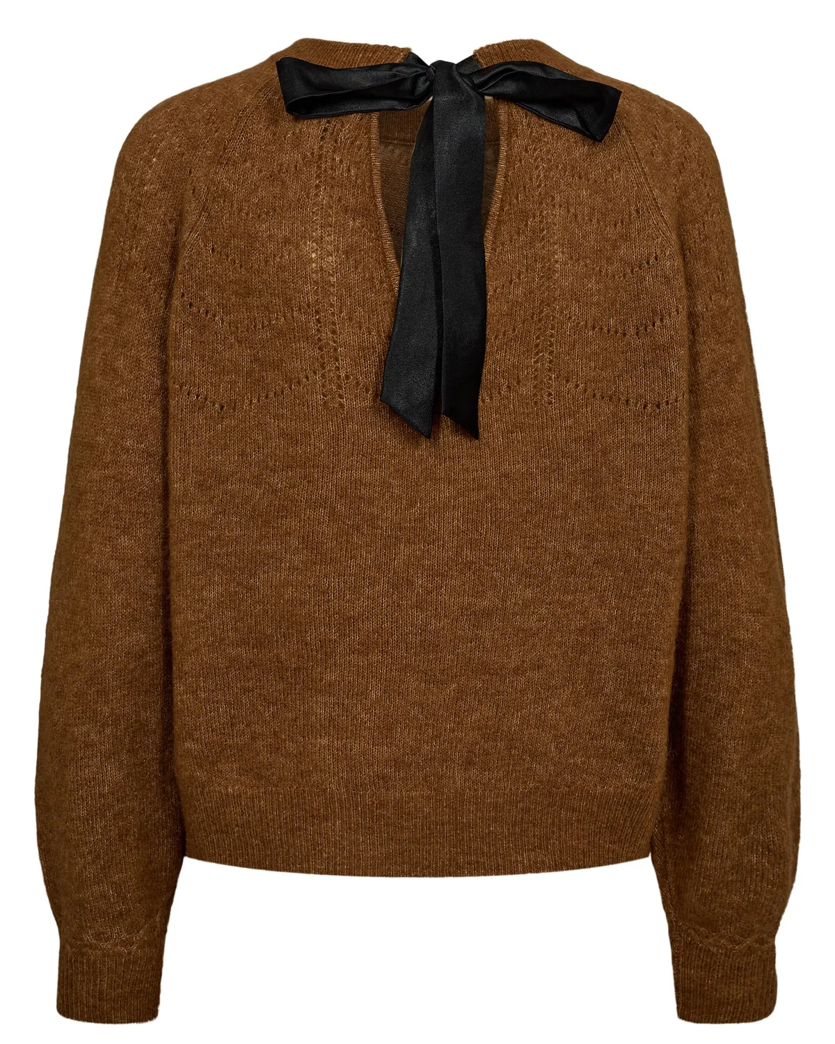 NURIETTE BOW PULLOVER  - BRONZE BROWN - Image 2