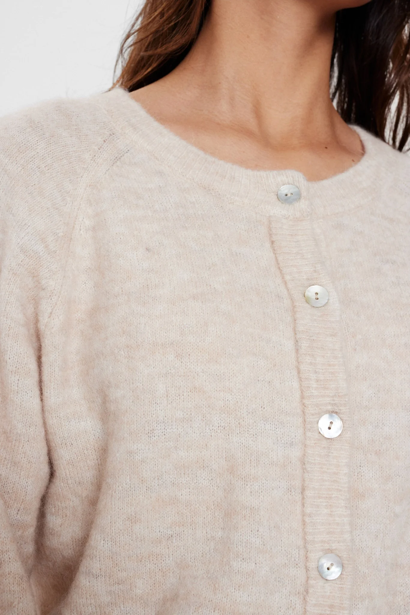 NURIETTE CARDIGAN - Oyster Gray - Image 4