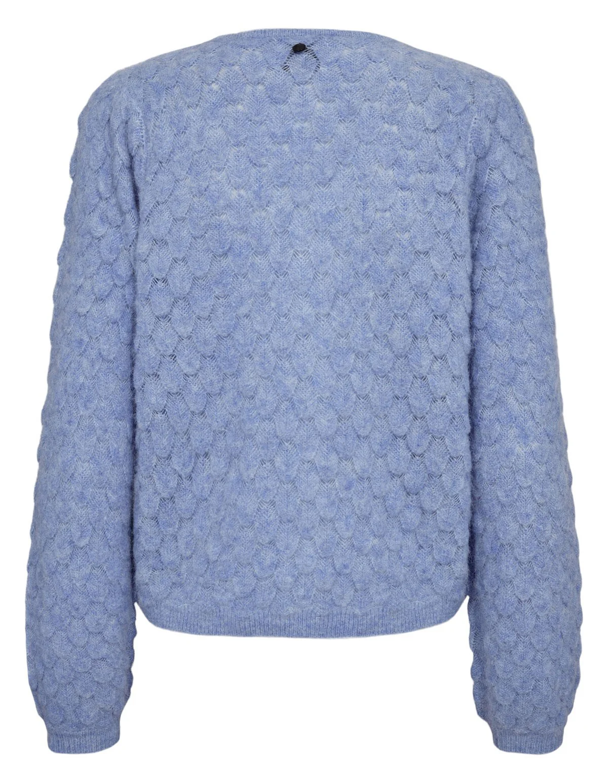 NURIETTE LEAF POINTELLE CARDIGAN - Hydrangea - Image 7