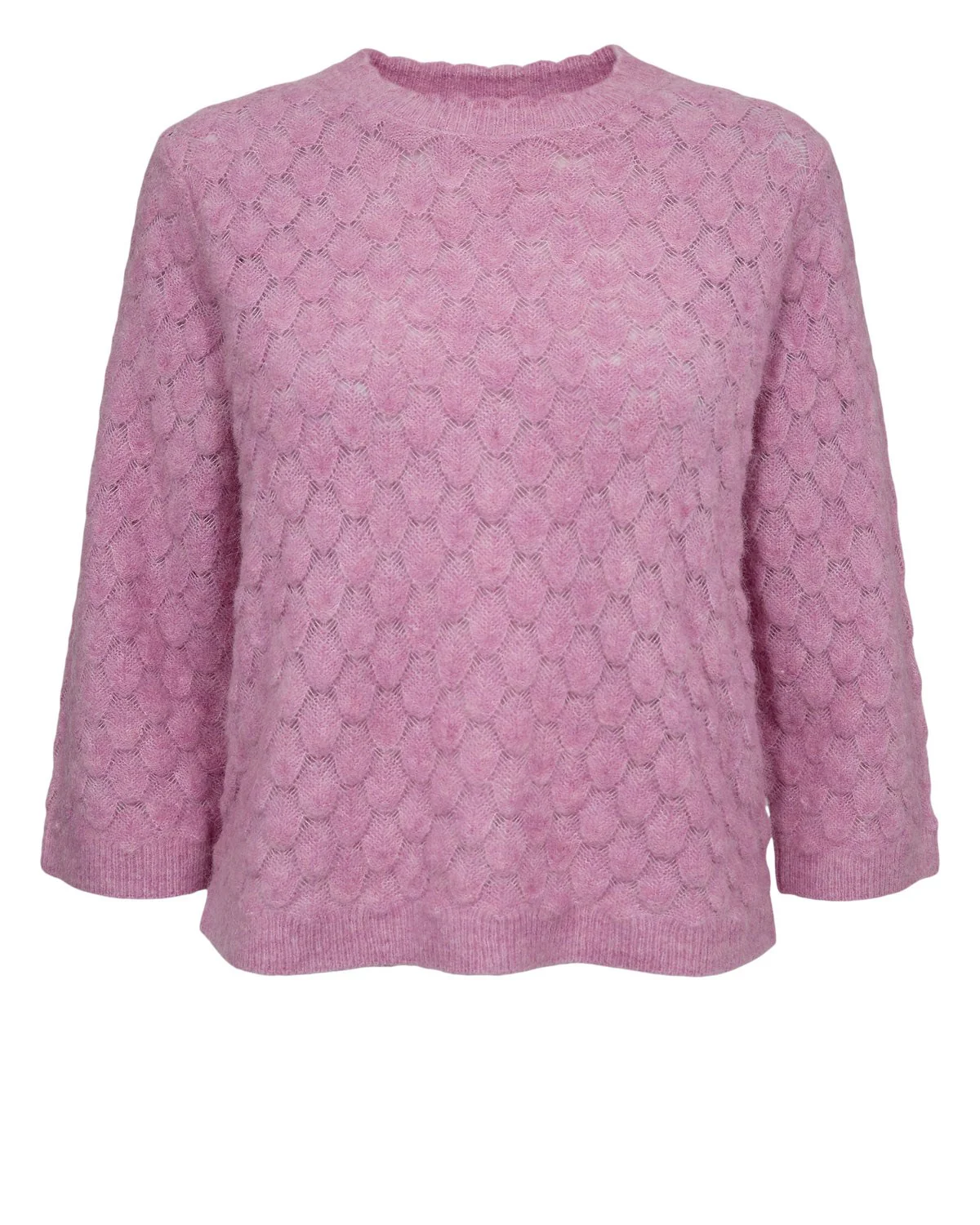 NURIETTE LEAF POINTELLE PULLOVER - LILAC SACHET - Image 6
