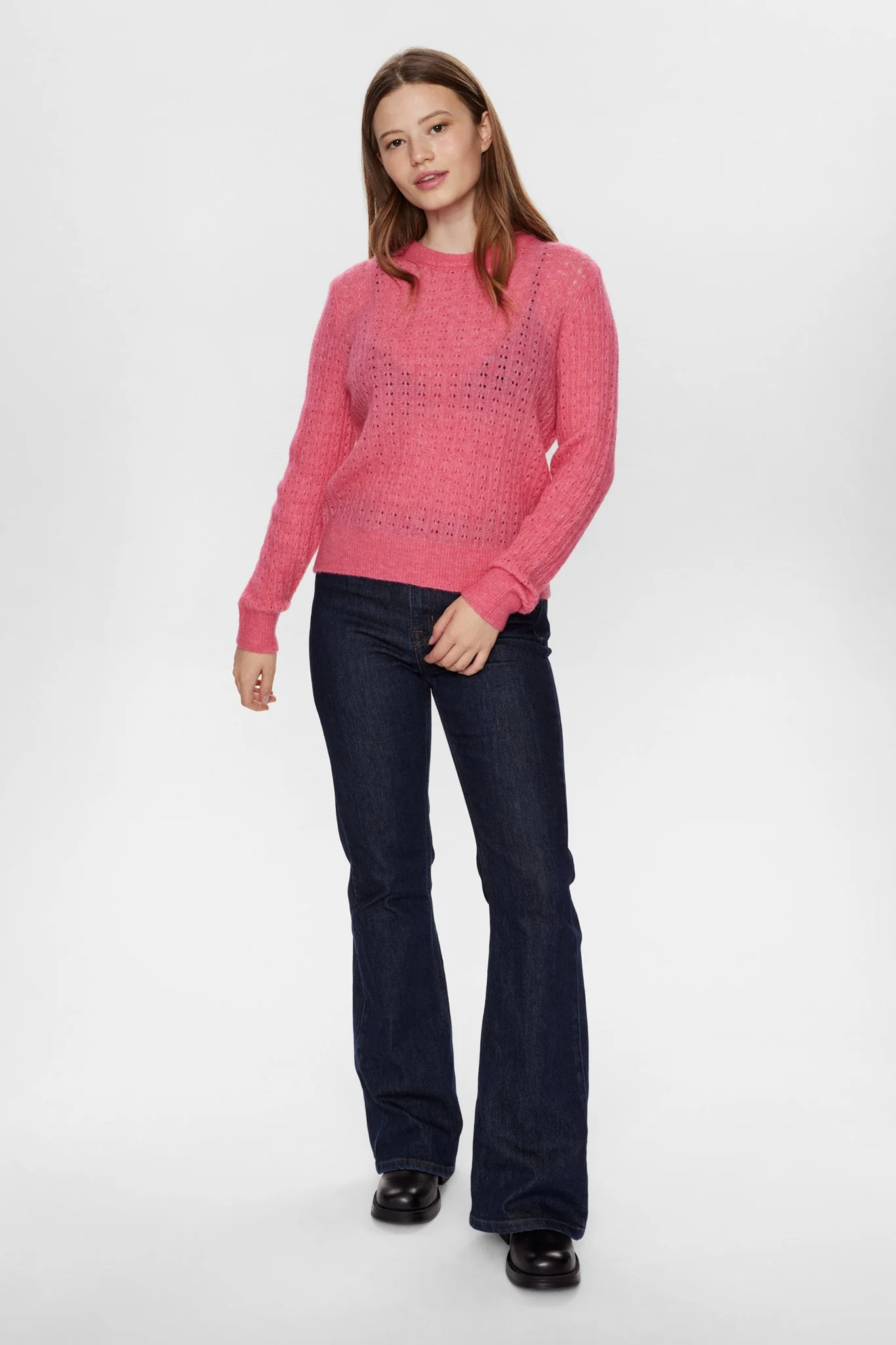 NURIETTE POINTELLE PULLOVER - Camellia Rose - Image 3