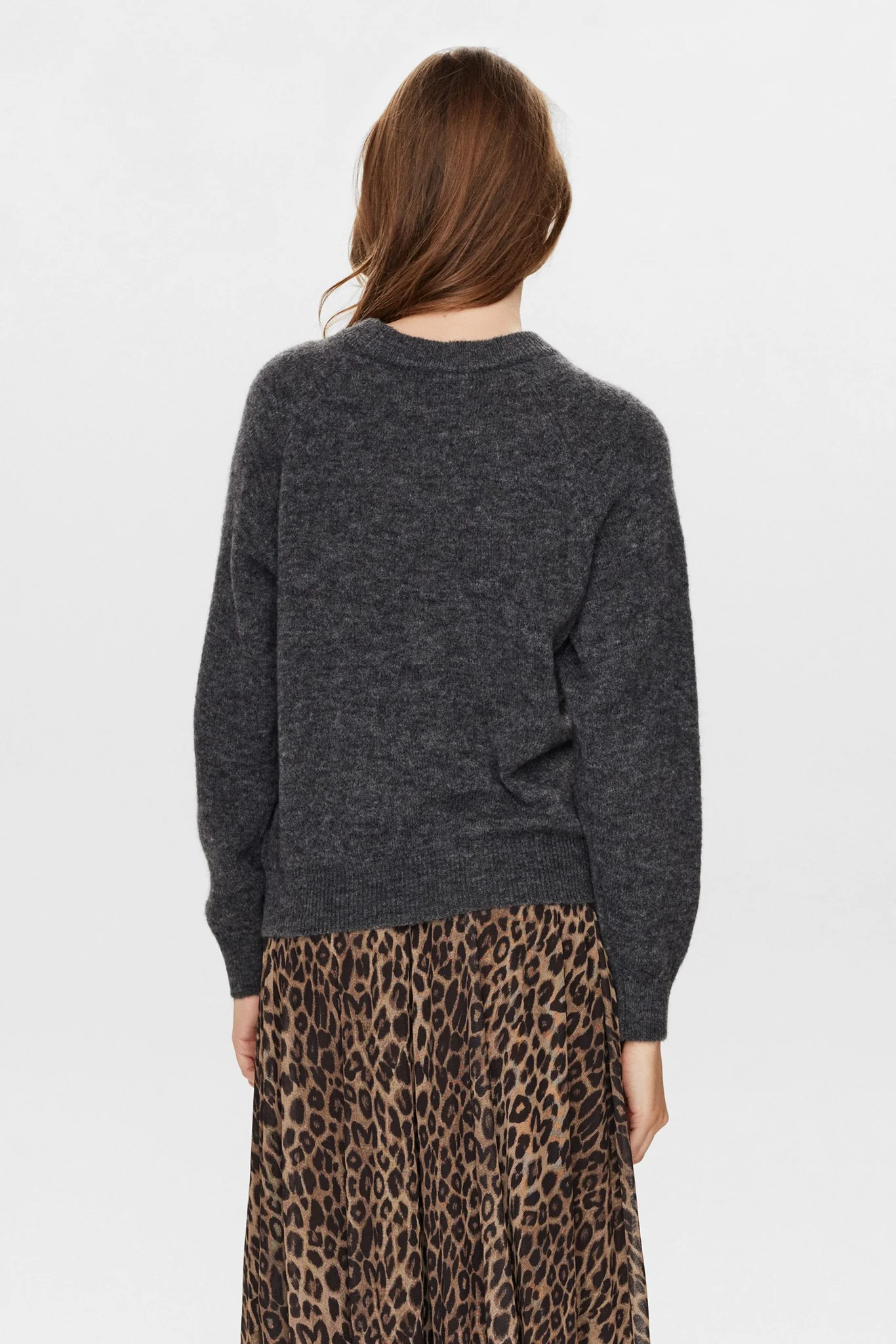 NURIETTE PULLOVER  - Dark grey melange - Image 2
