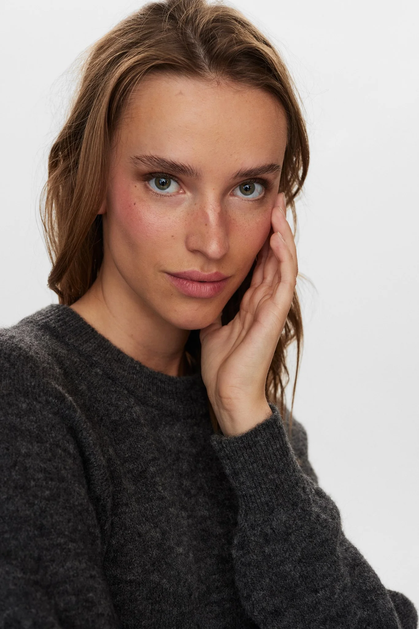 NURIETTE PULLOVER  - Dark grey melange - Image 4