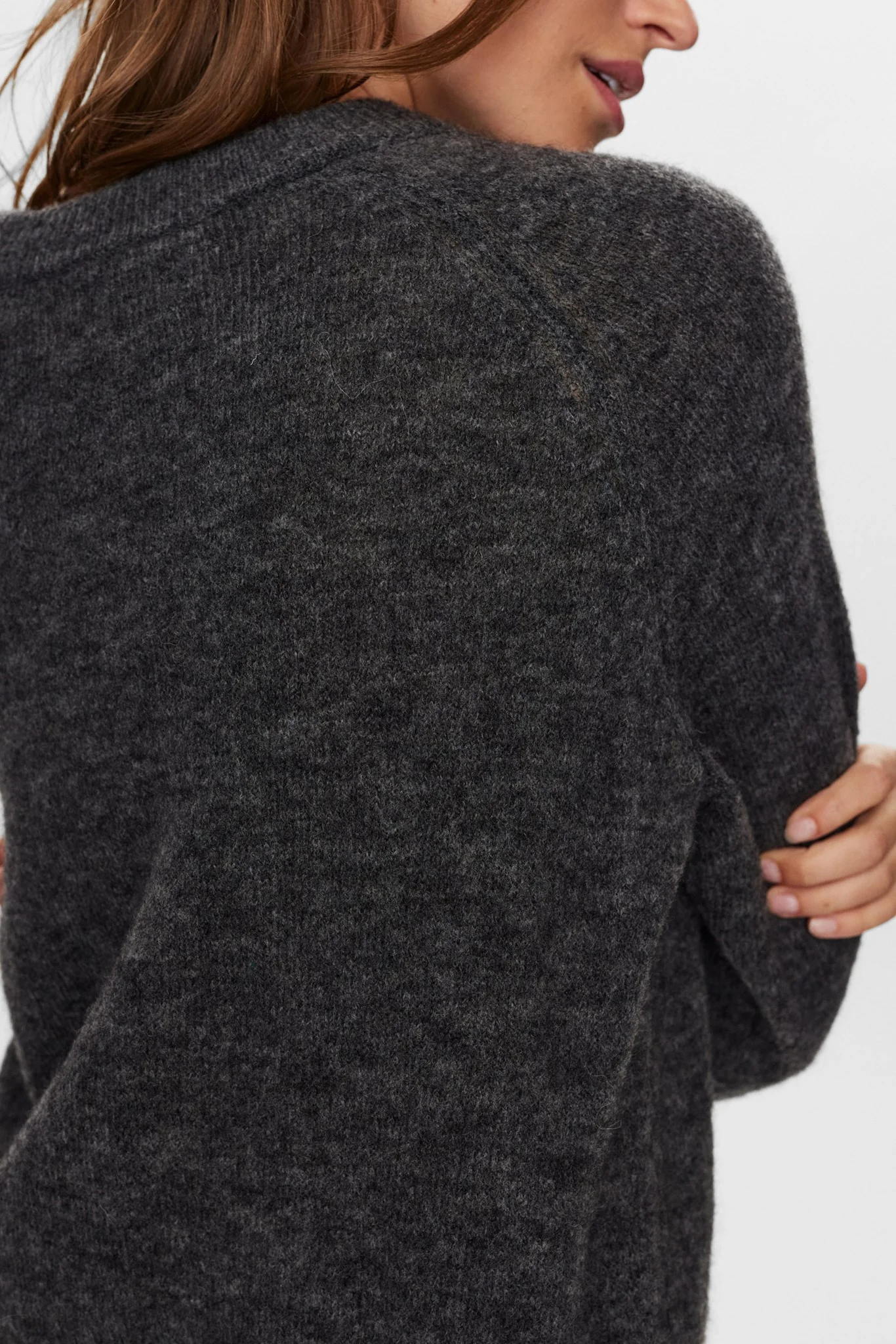 NURIETTE PULLOVER  - Dark grey melange - Image 5