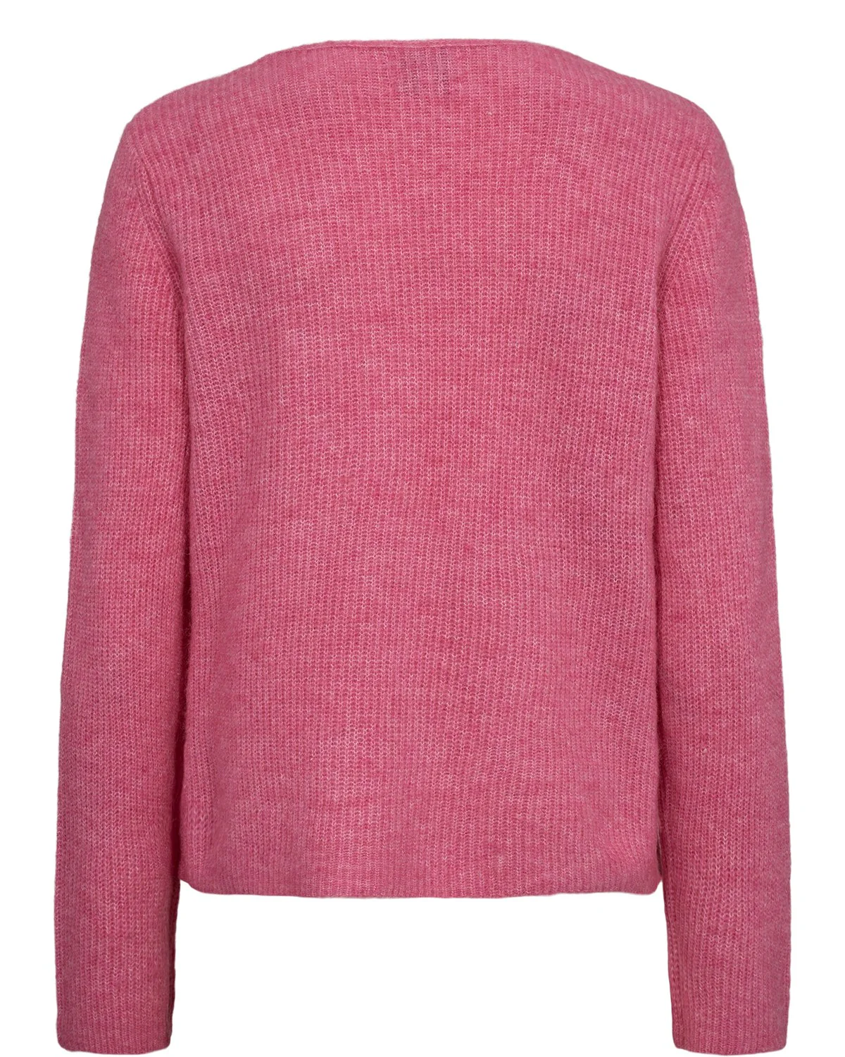 NURIETTE RIB V-NECK PULLOVER - Pink Cosmos - Image 7