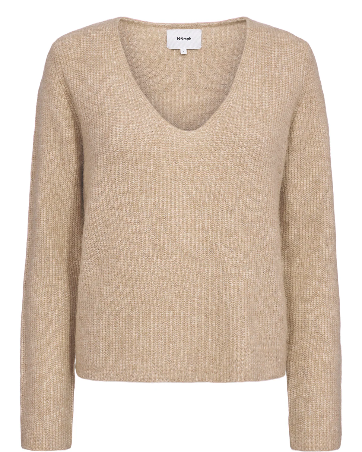 NURIETTE RIB V-NECK PULLOVER - Sun Kiss - Image 6