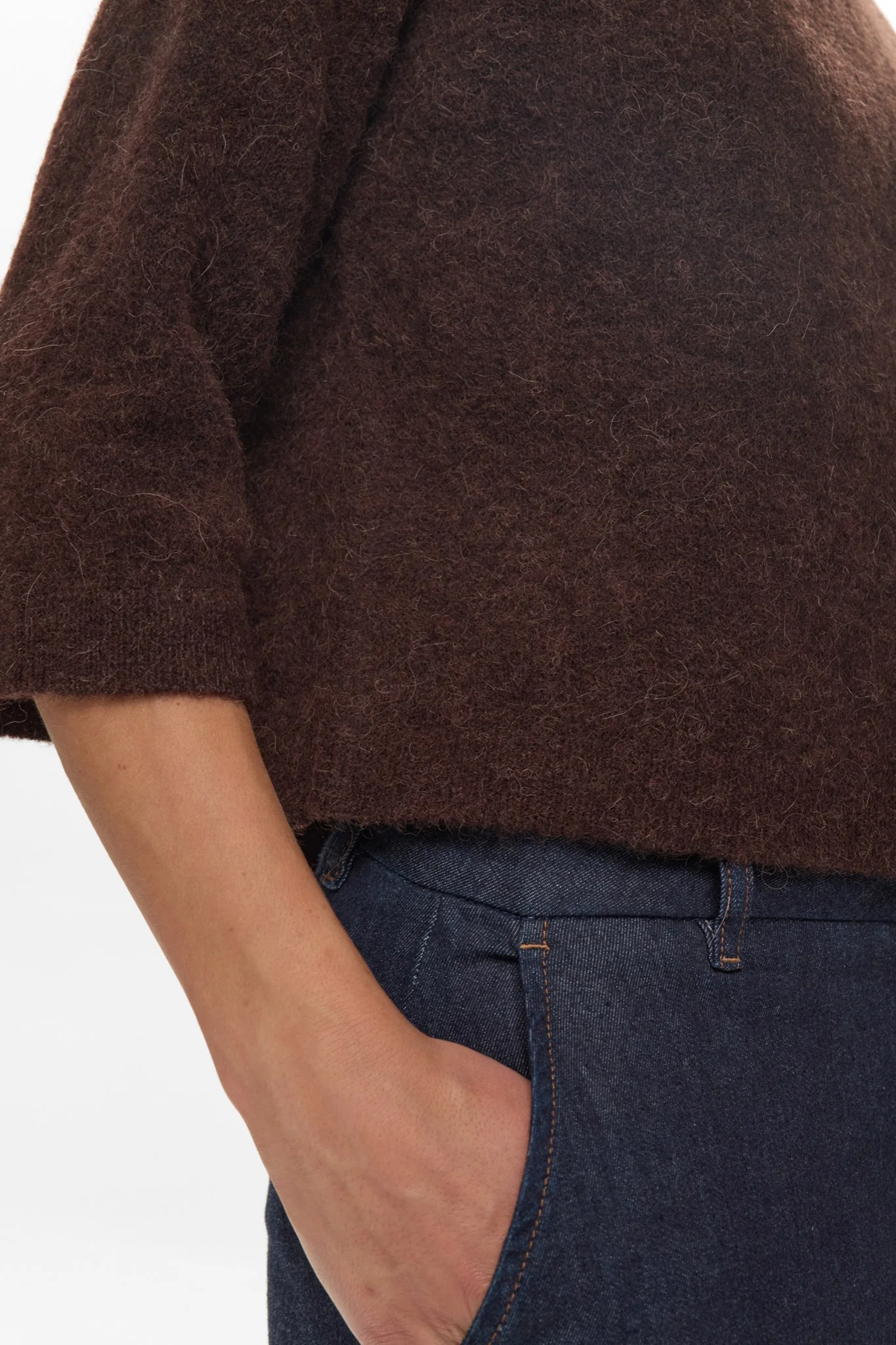 NURIETTE SELMA PULLOVER - Black Coffee - Image 5