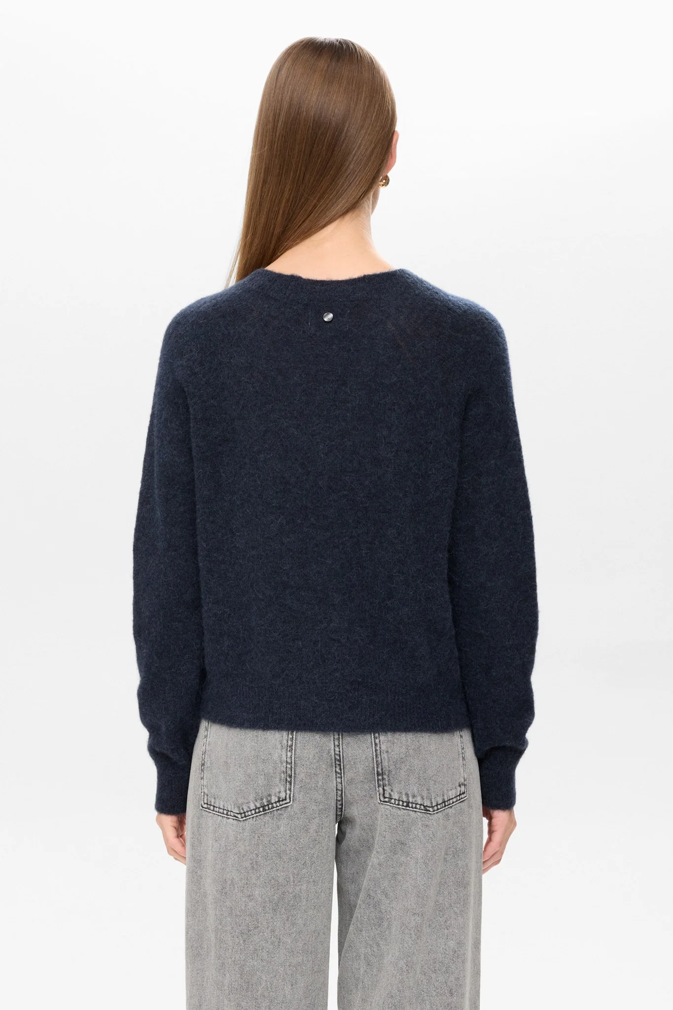 NURIETTE V-NECK CARDIGAN - Dark Sapphire - Image 2