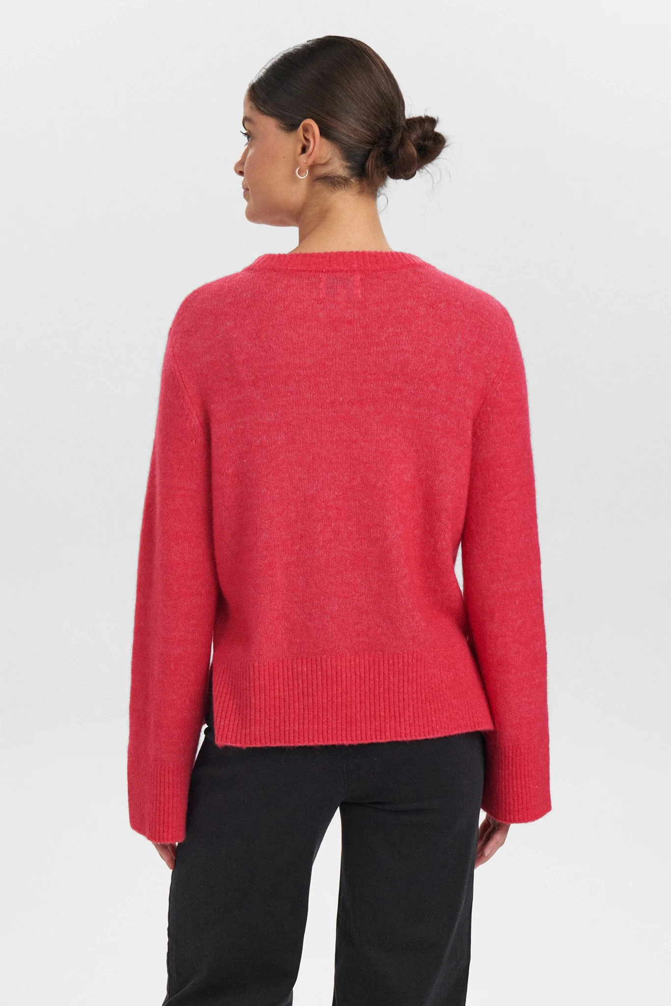 NURIETTE WIDE SLEEVE PULLOVER - Geranium - Image 2