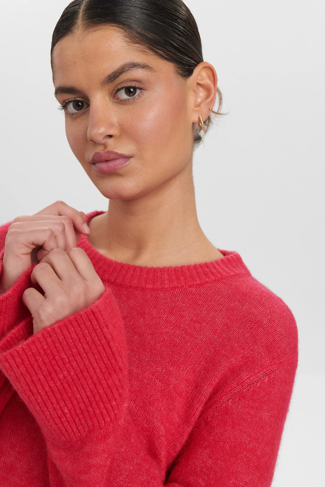 NURIETTE WIDE SLEEVE PULLOVER - Geranium - Image 4