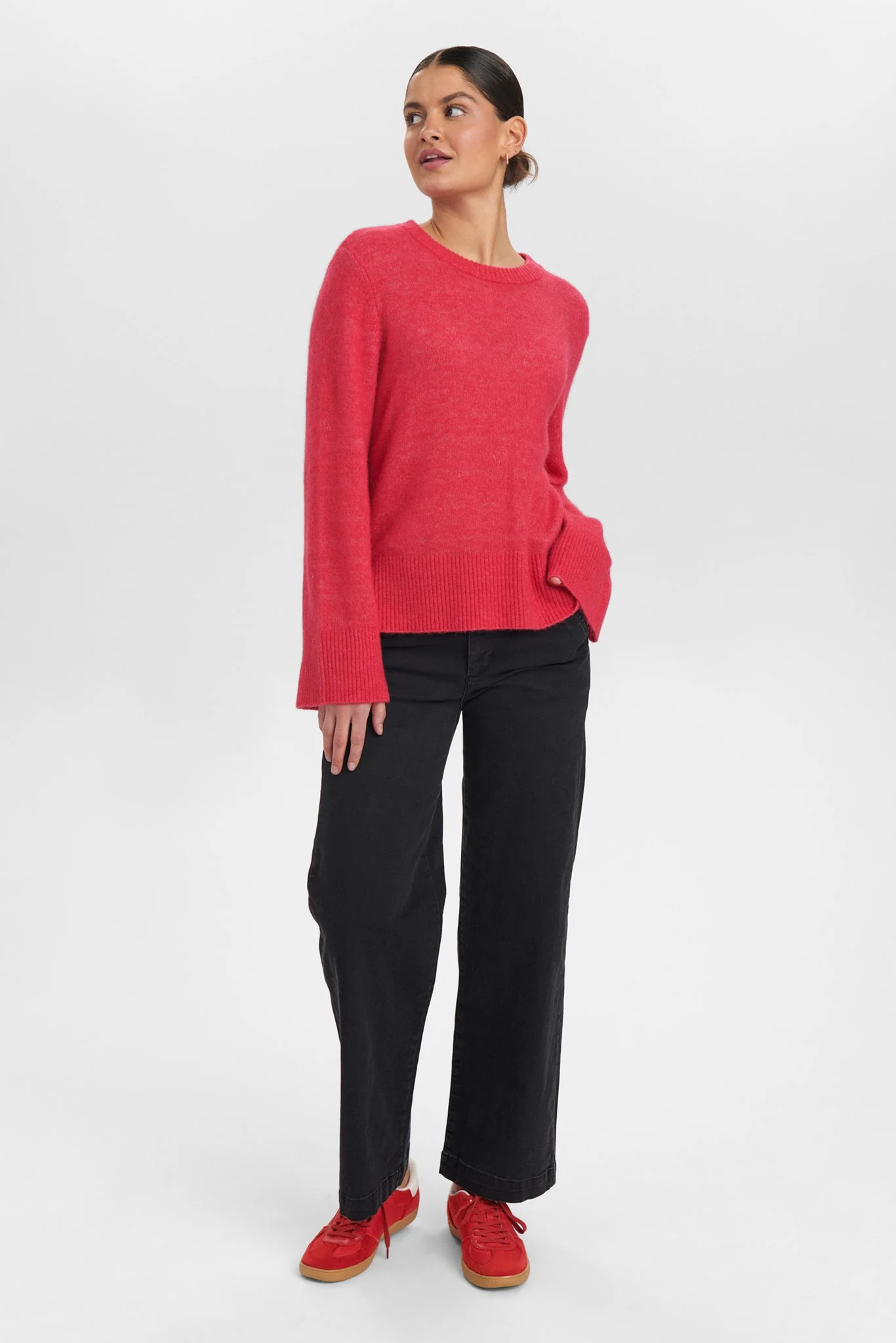 NURIETTE WIDE SLEEVE PULLOVER - Geranium - Image 6