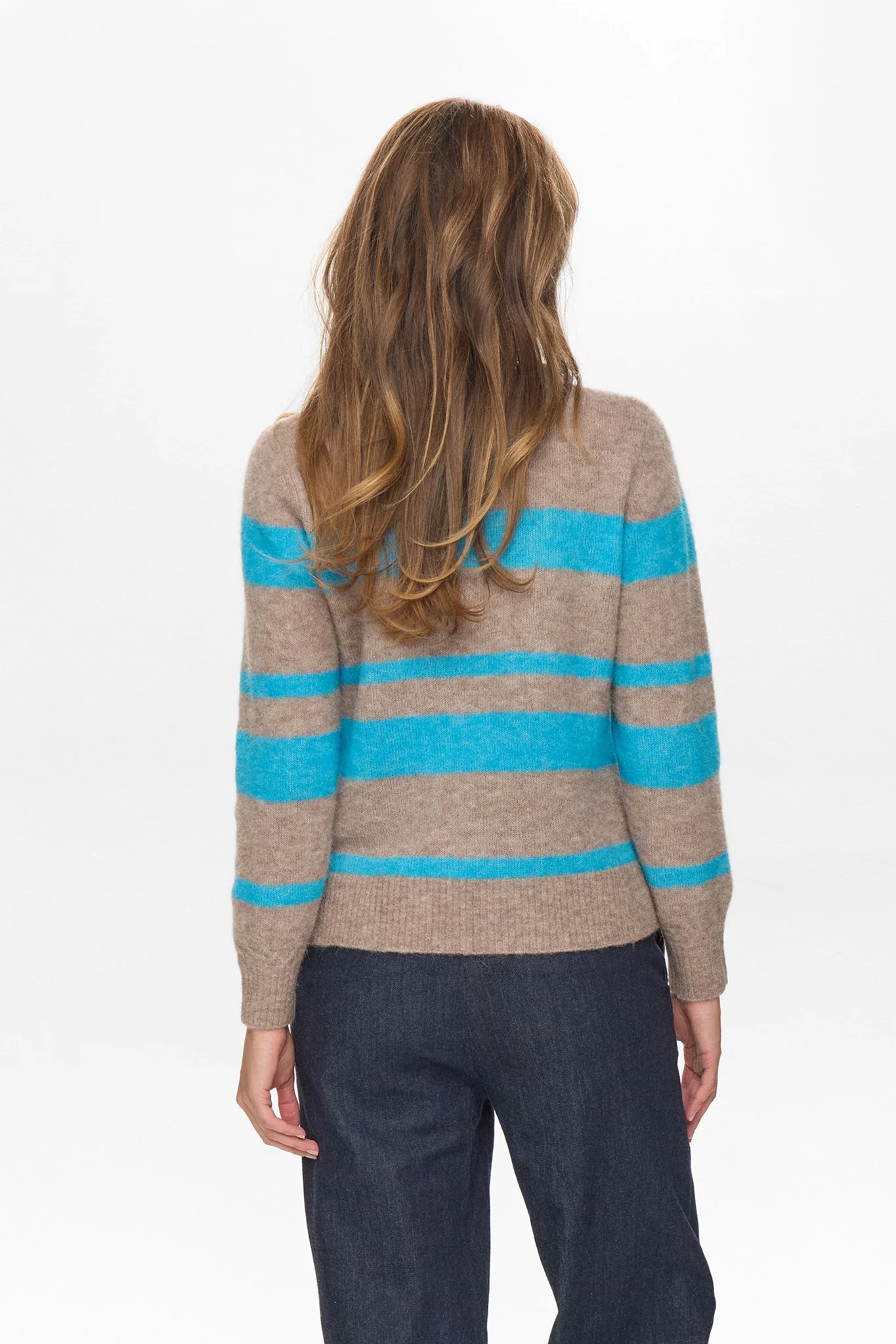 NURIETTE WIDE STRIPE PULLOVER - Aquarius - Image 2