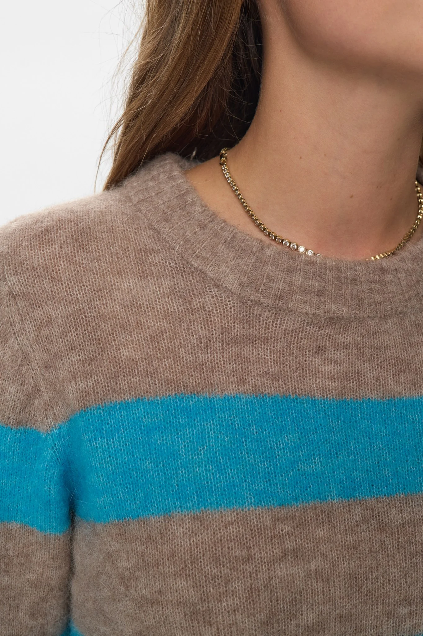 NURIETTE WIDE STRIPE PULLOVER - Aquarius - Image 4
