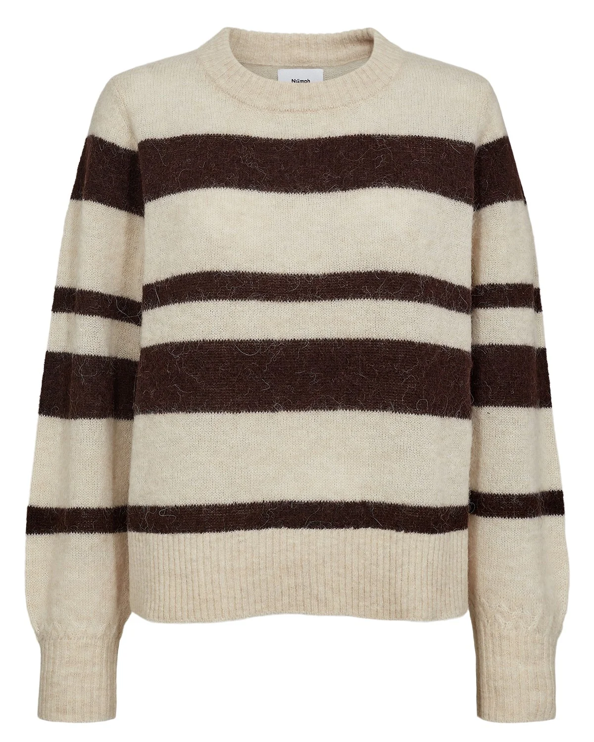 NURIETTE WIDE STRIPE PULLOVER - Black Coffee - Image 6