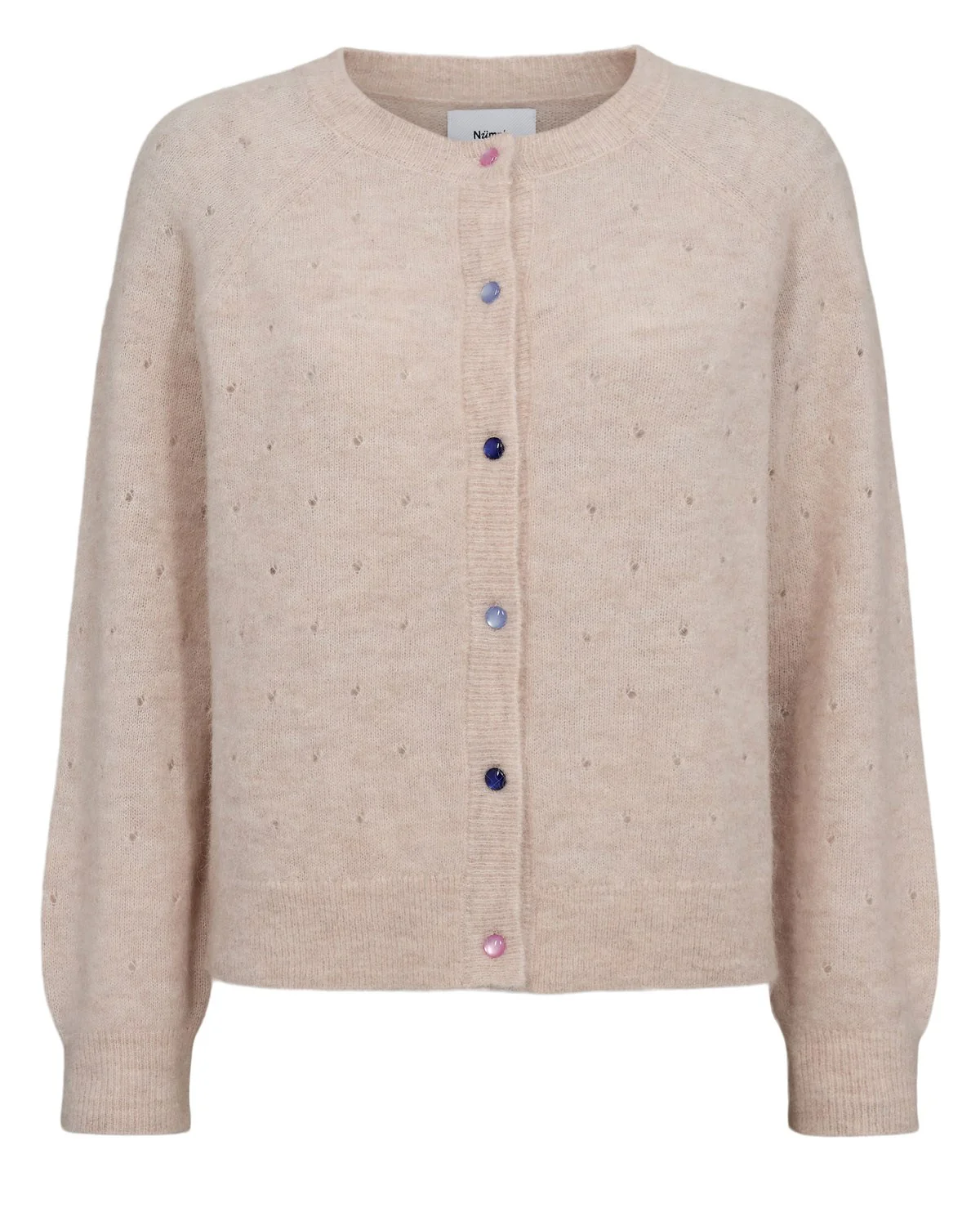 NURIETTO POINTELLE CARDIGAN  - Mushroom - Image 6