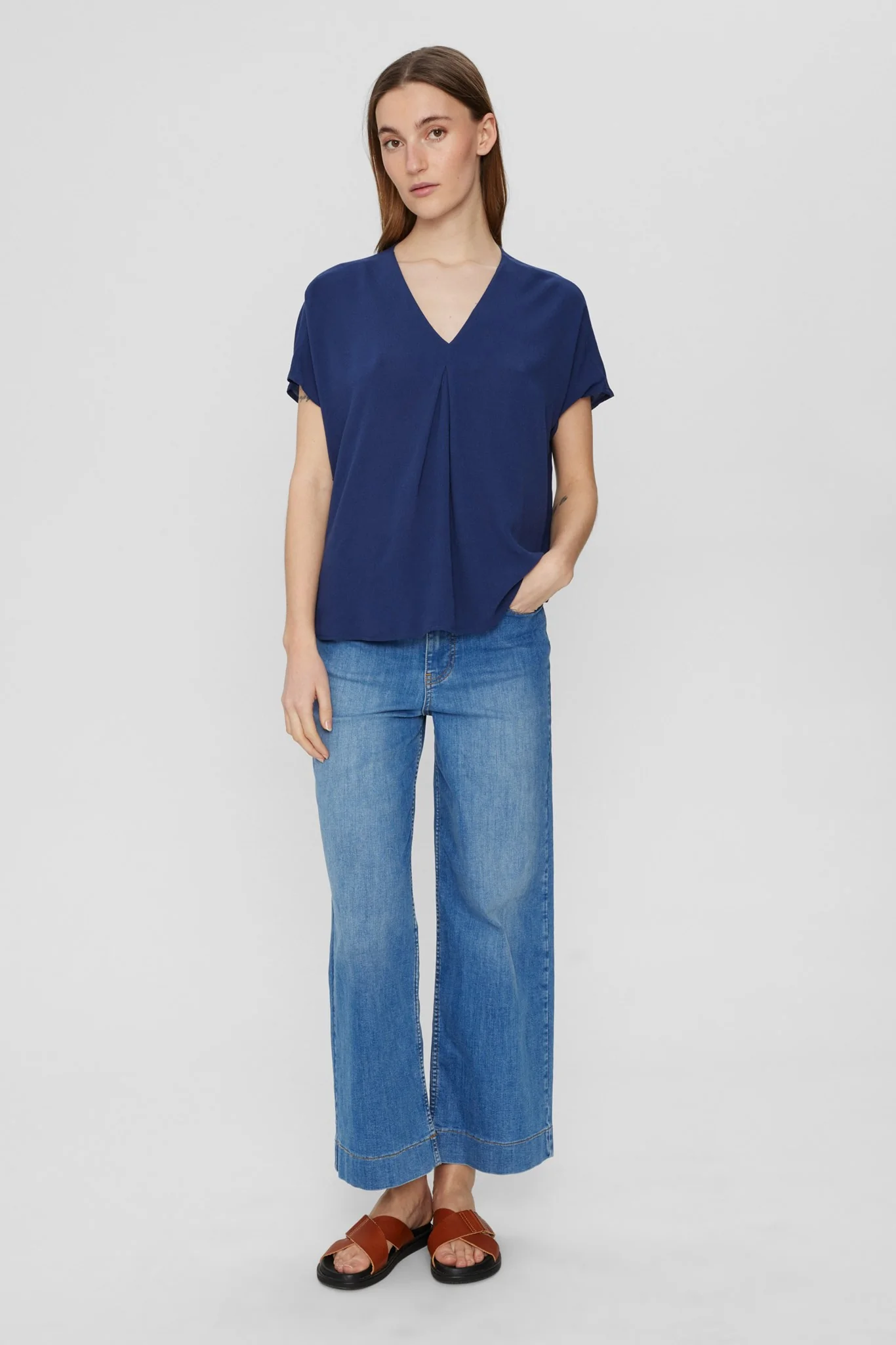 NURIKKA BLOUSE - Dress Blues - Image 3