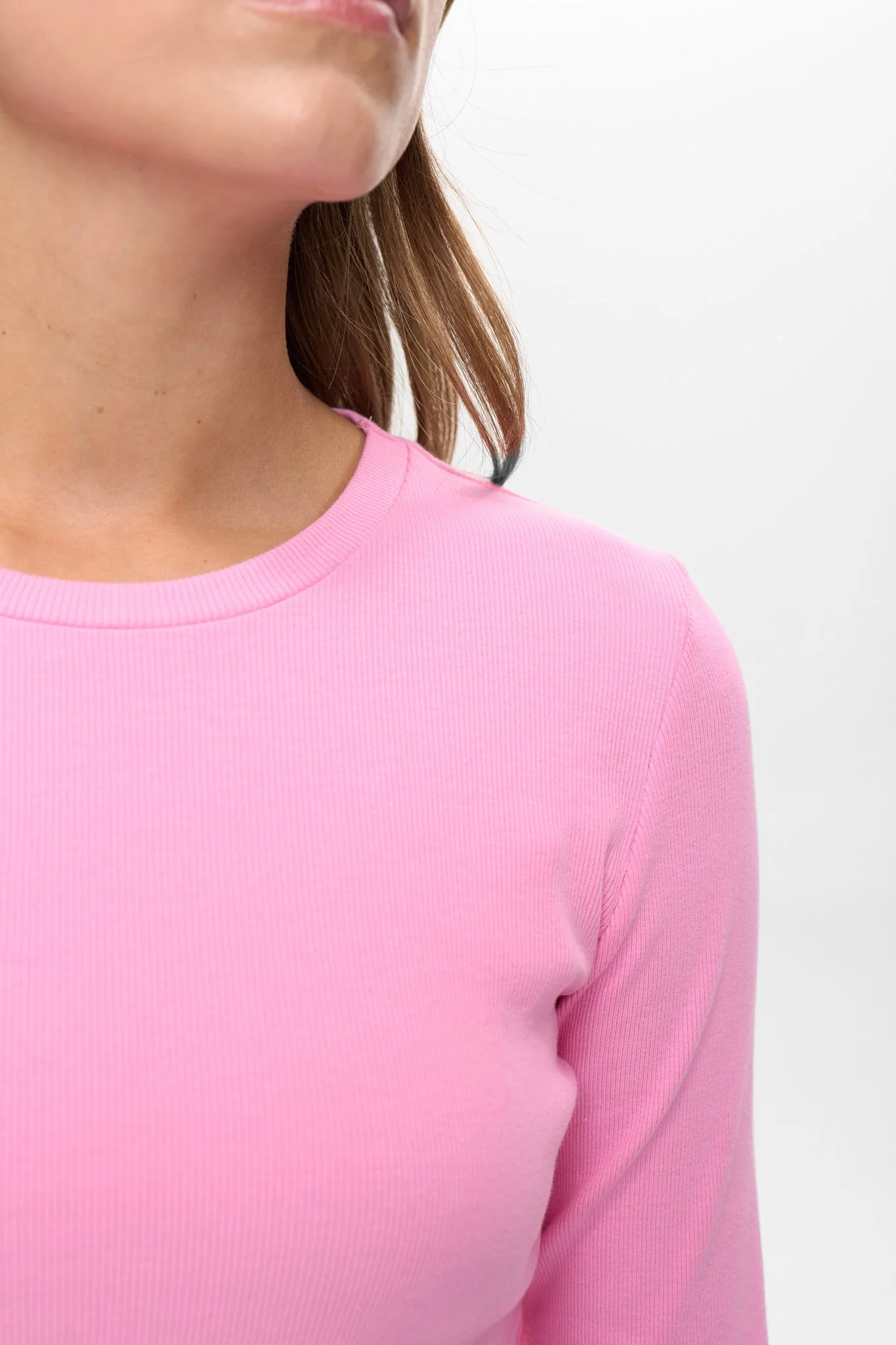 NURILEY LS CROPPED TEE - Fuchsia Pink - Image 5