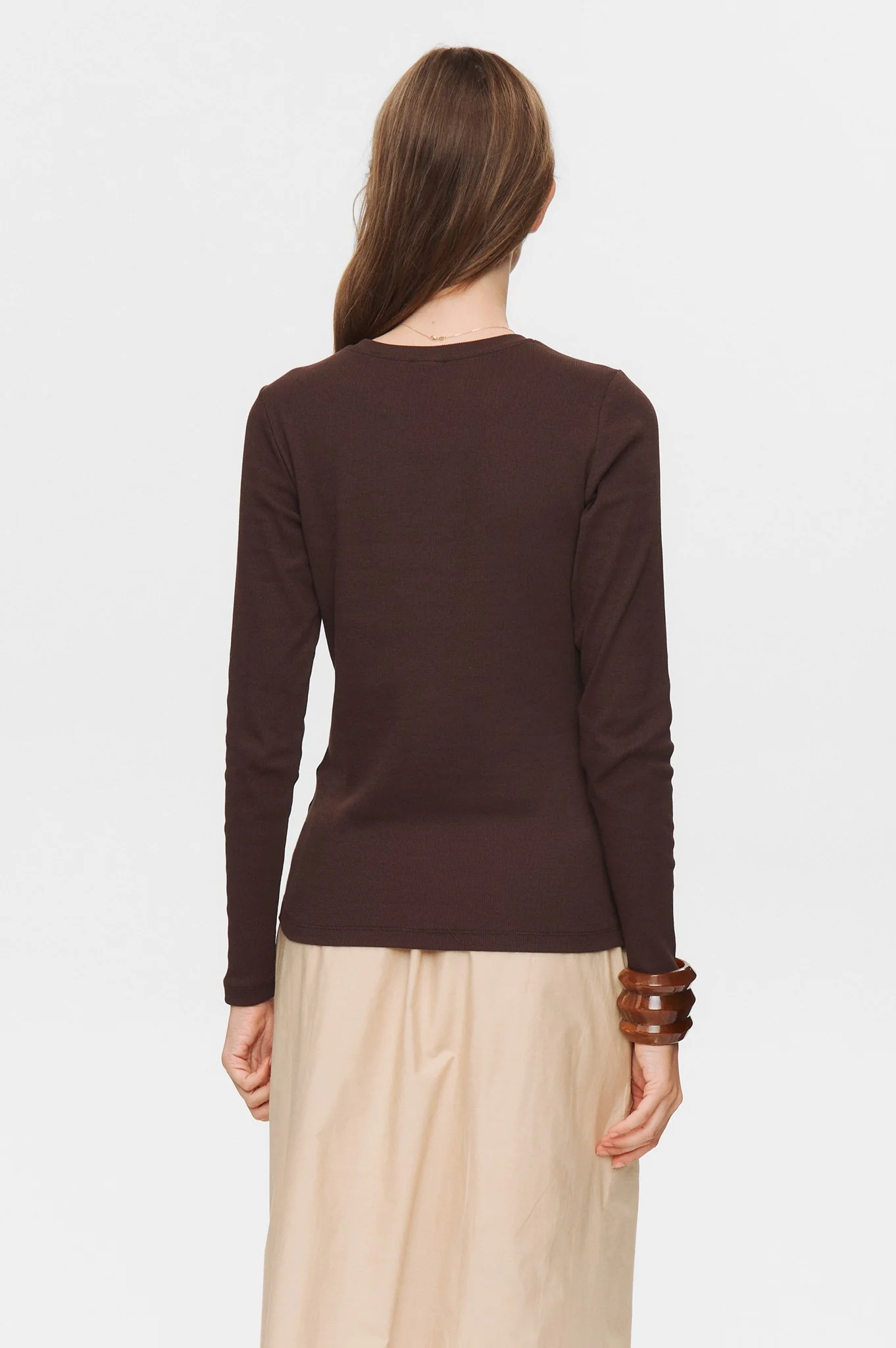 NURILEY LS TEE - Black Coffee - Image 2