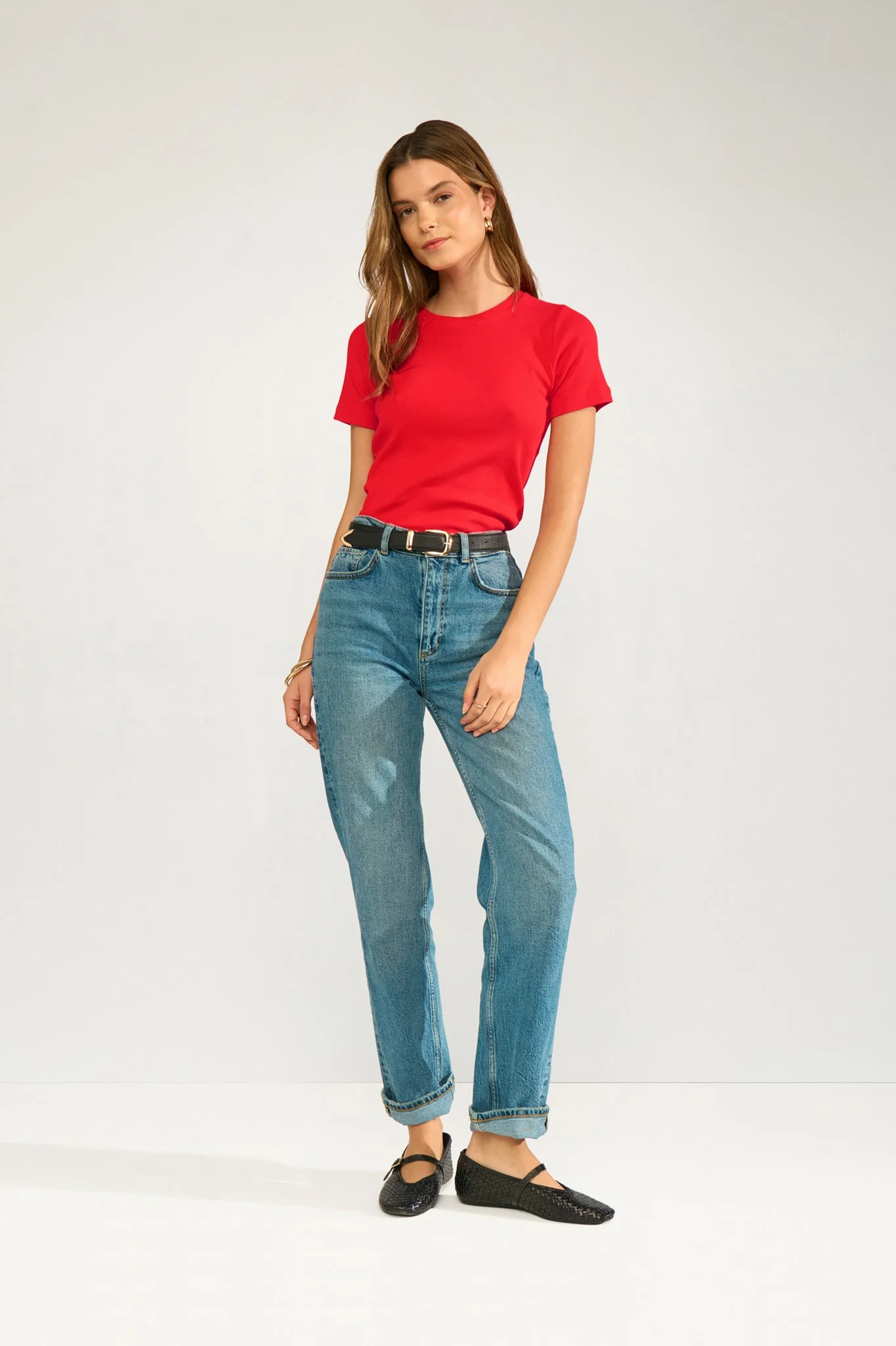 NURILEY SS TEE - Fiery Red - Image 4
