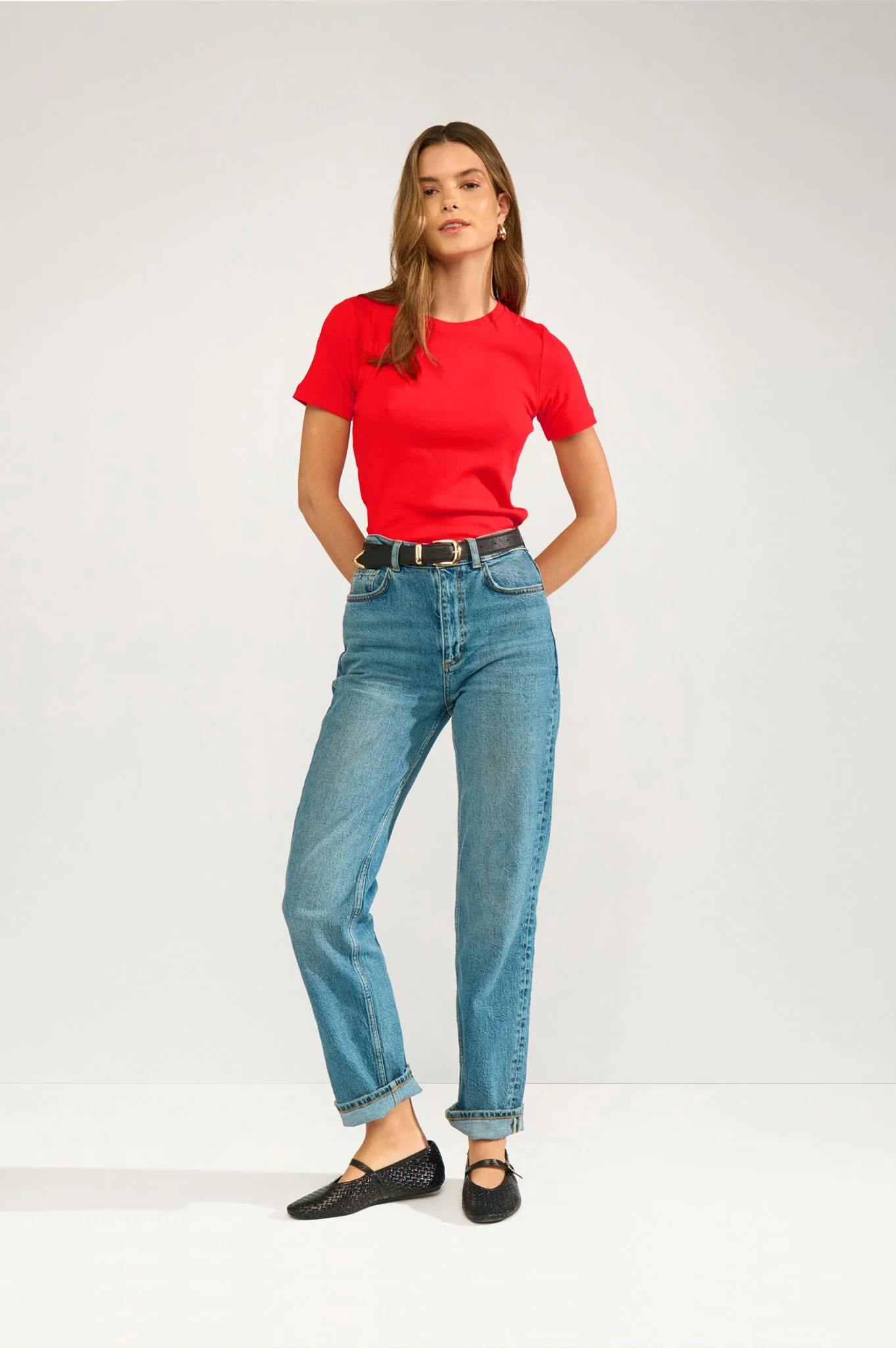 NURILEY SS TEE - Fiery Red - Image 8