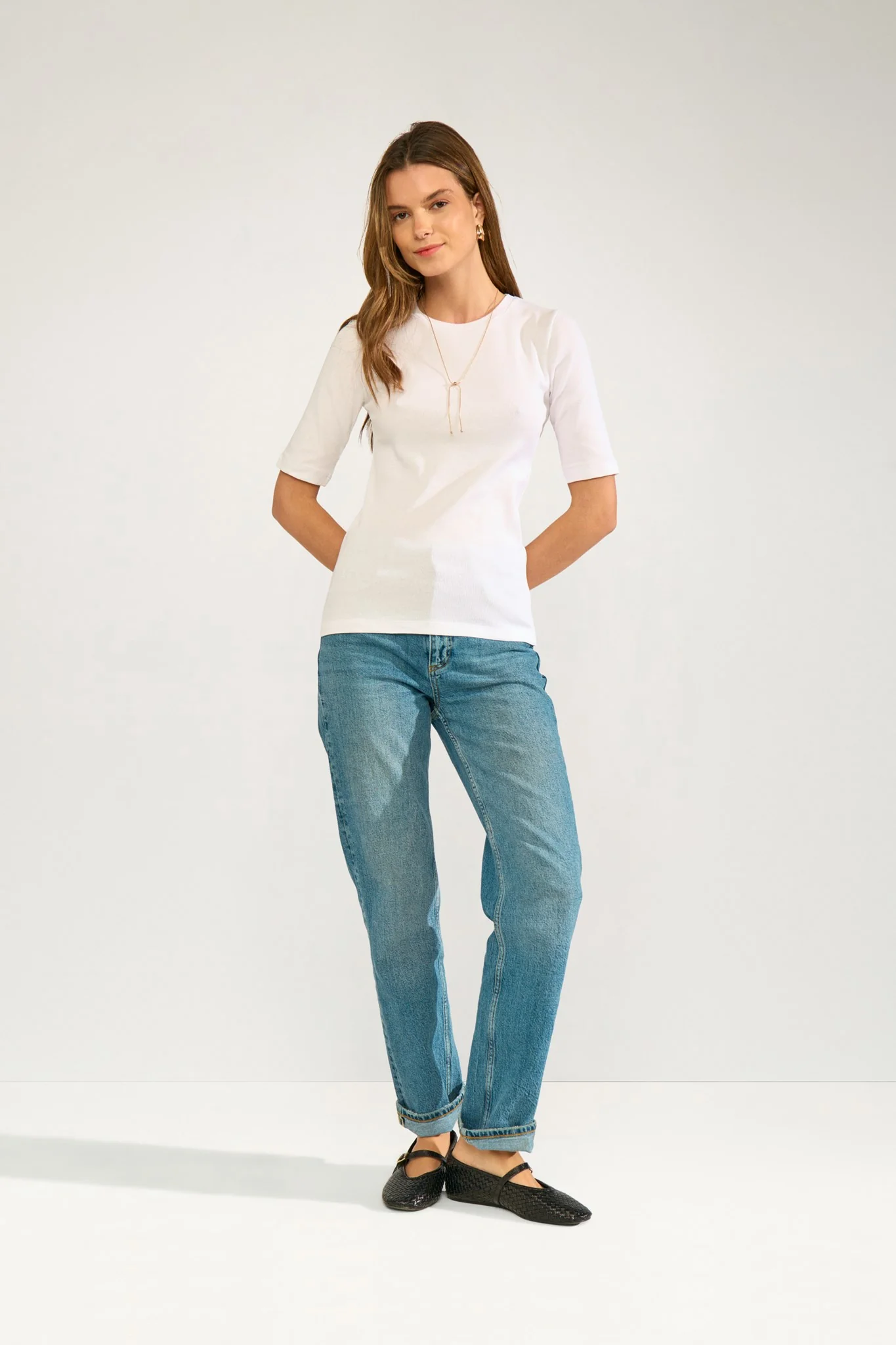 NURILEY TEE - Bright White - Image 3