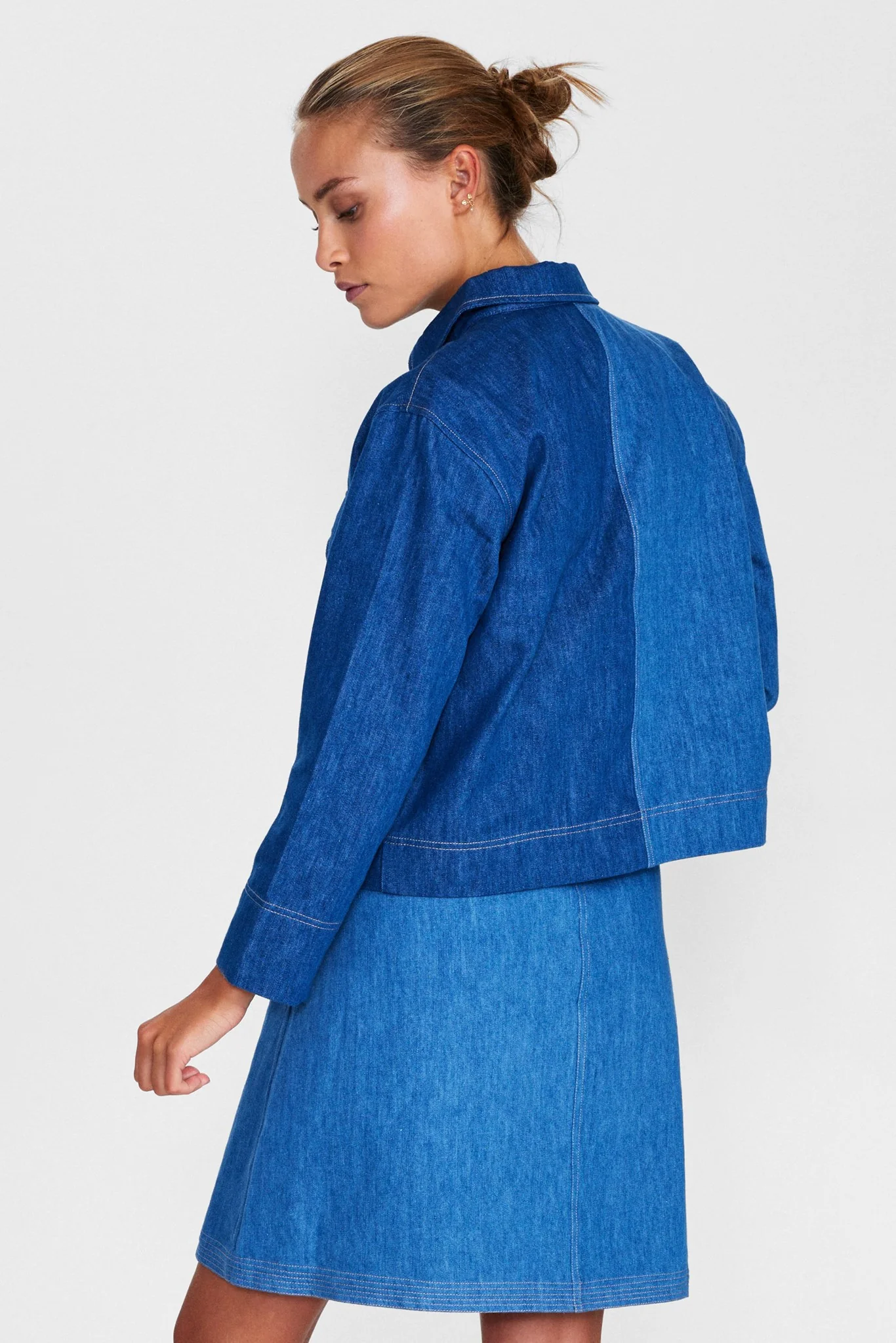 NURINA SHIRT - Medium Blue Denim - Image 2